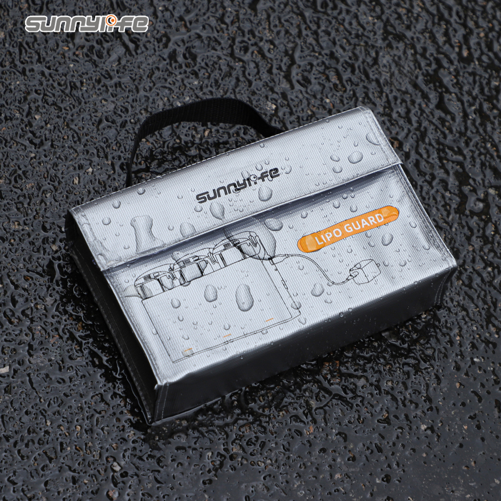 Sunnylife Lipo Safe Bag Battery Fire-proof Bag Large Capacity Charging Storage Guard Battery Safe Pouch for Mini 4K/ Air 3/ Avata 2