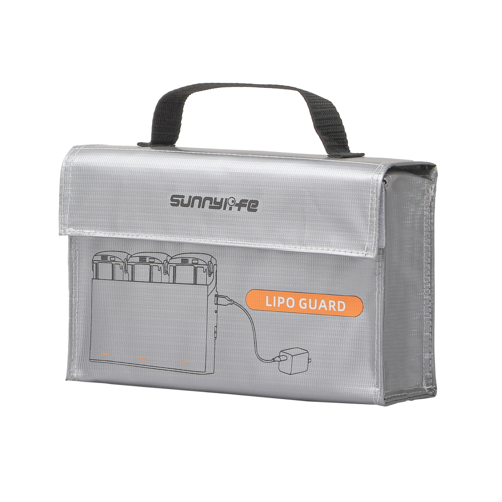 Sunnylife Lipo Safe Bag Battery Fire-proof Bag Large Capacity Charging Storage Guard Battery Safe Pouch for Mini 4K/ Air 3/ Avata 2