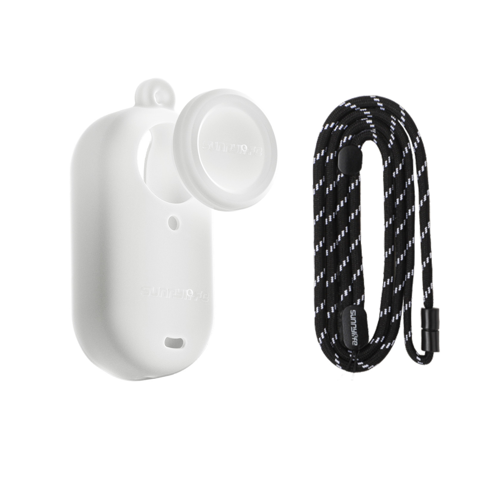 Sunnylife Silicone Protective Case Camera Lens Cover Shock-proof Protector Neck Strap Accessories for Insta360 GO 3S