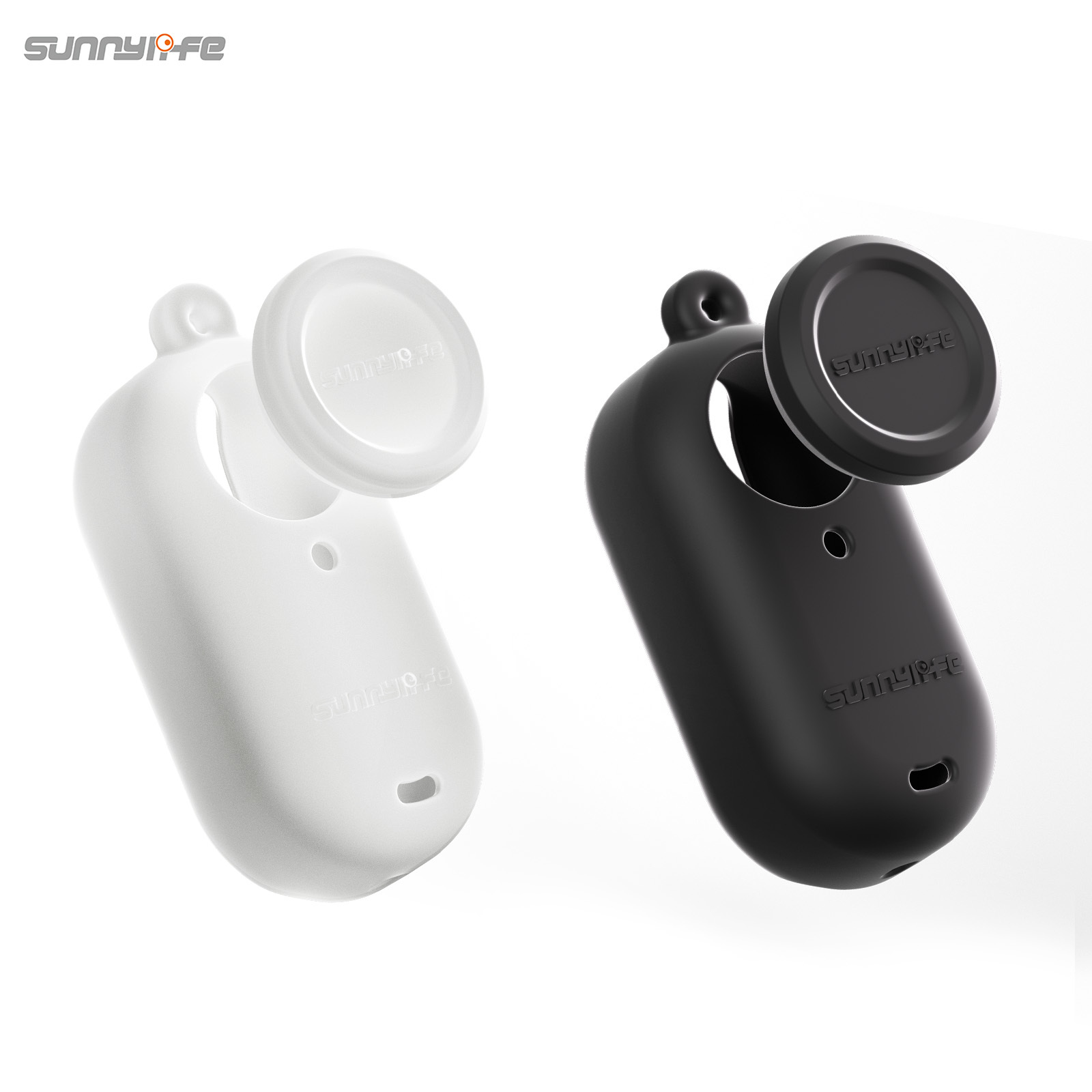 Sunnylife Silicone Protective Case Camera Lens Cover Shock-proof Protector Neck Strap Accessories for Insta360 GO 3S