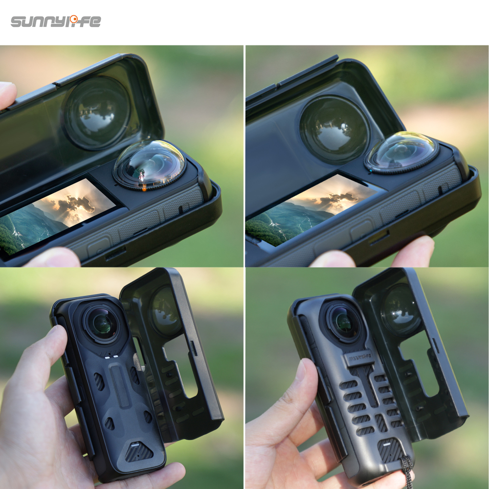 Sunnylife Protective Case Integrated Lens Screen Camera Cover Protector Screen Protective Case Accessories for Insta360 X4