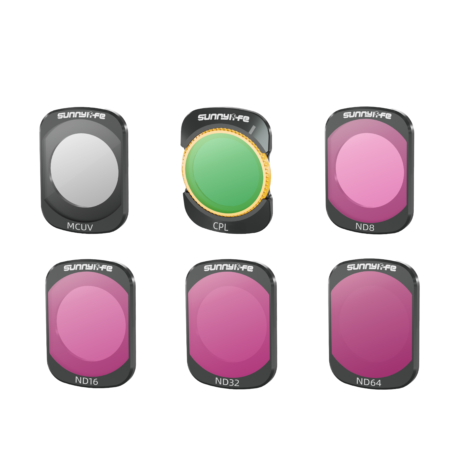 Sunnylife Lens Filters Magnetic Metal Adjustable CPL Filters ND16 ND64/PL ND32/PL MCUV Accessories for OSMO POCKET 3