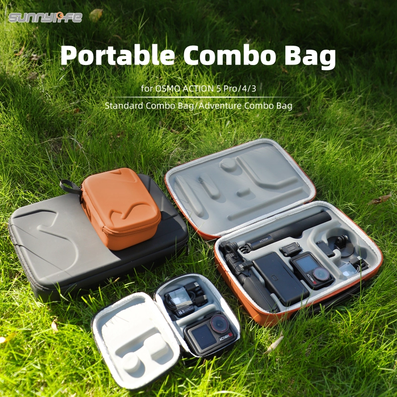 Sunnylife Portable Carrying Case Mini Standard Combo Bag Adventure Combo Bags Handbag Accessories for OSMO ACTION 5 Pro/4/3