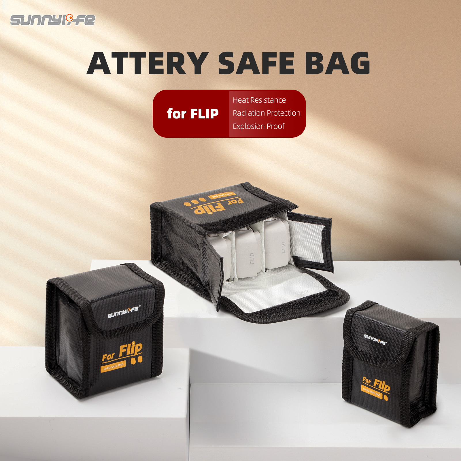 Sunnylife LiPo Safe Bag Explosion-proof Protective Battery Storage Bag Accessories for FLIP