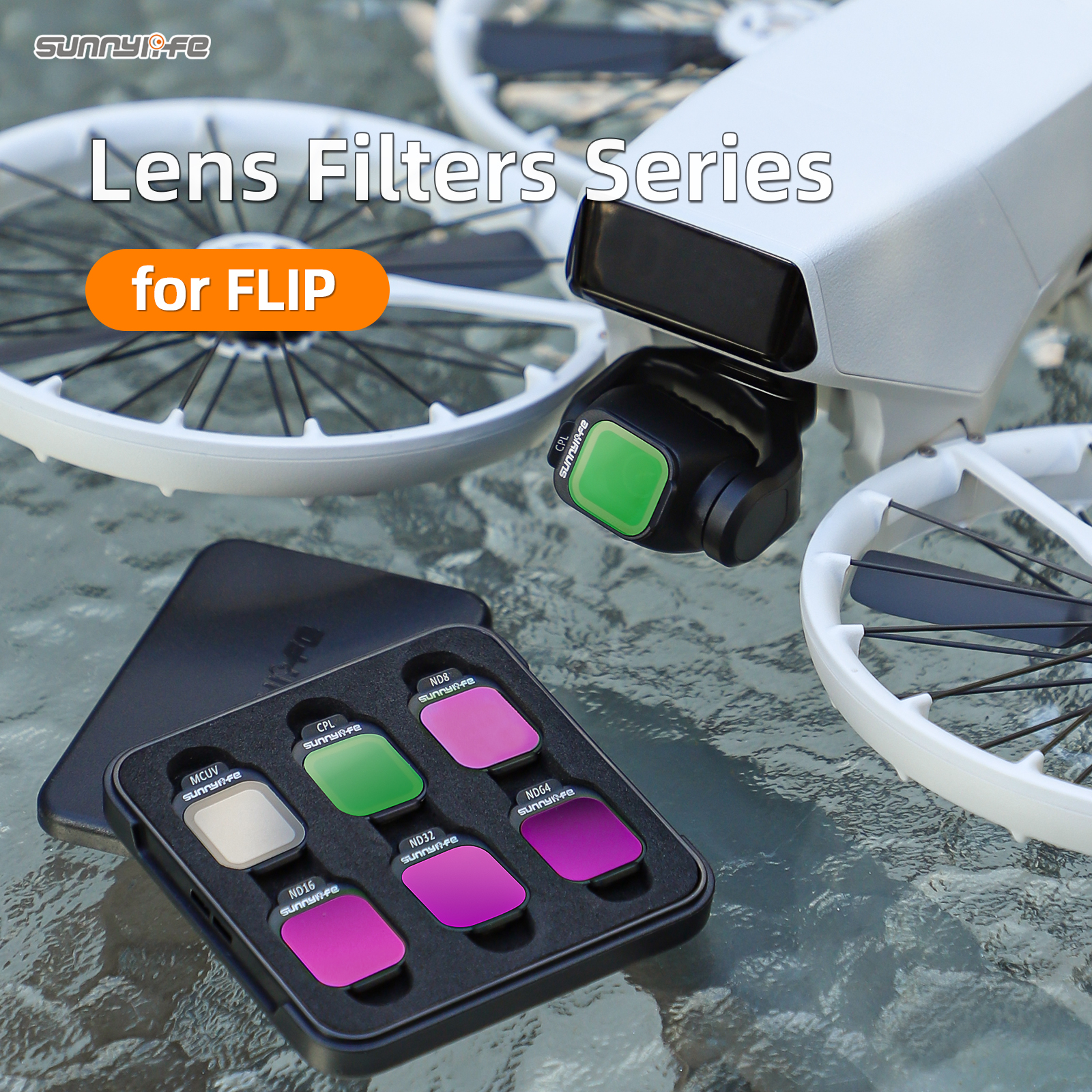 Sunnylife Lens Filters MCUV Filters ND16 ND32 ND64 CPL Optical Filters Accessories for FLIP
