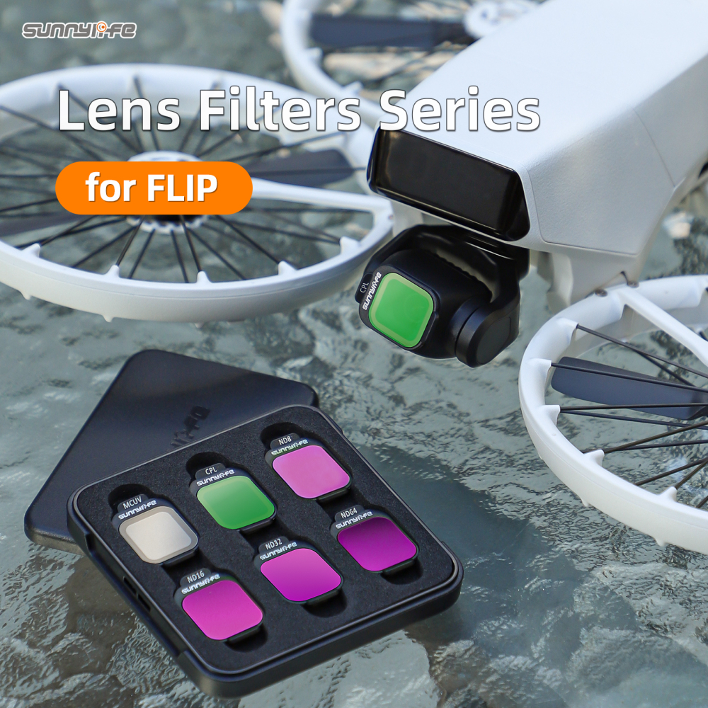 Sunnylife Lens Filters MCUV Filters ND16 ND32 ND64 CPL Optical Filters Accessories for FLIP