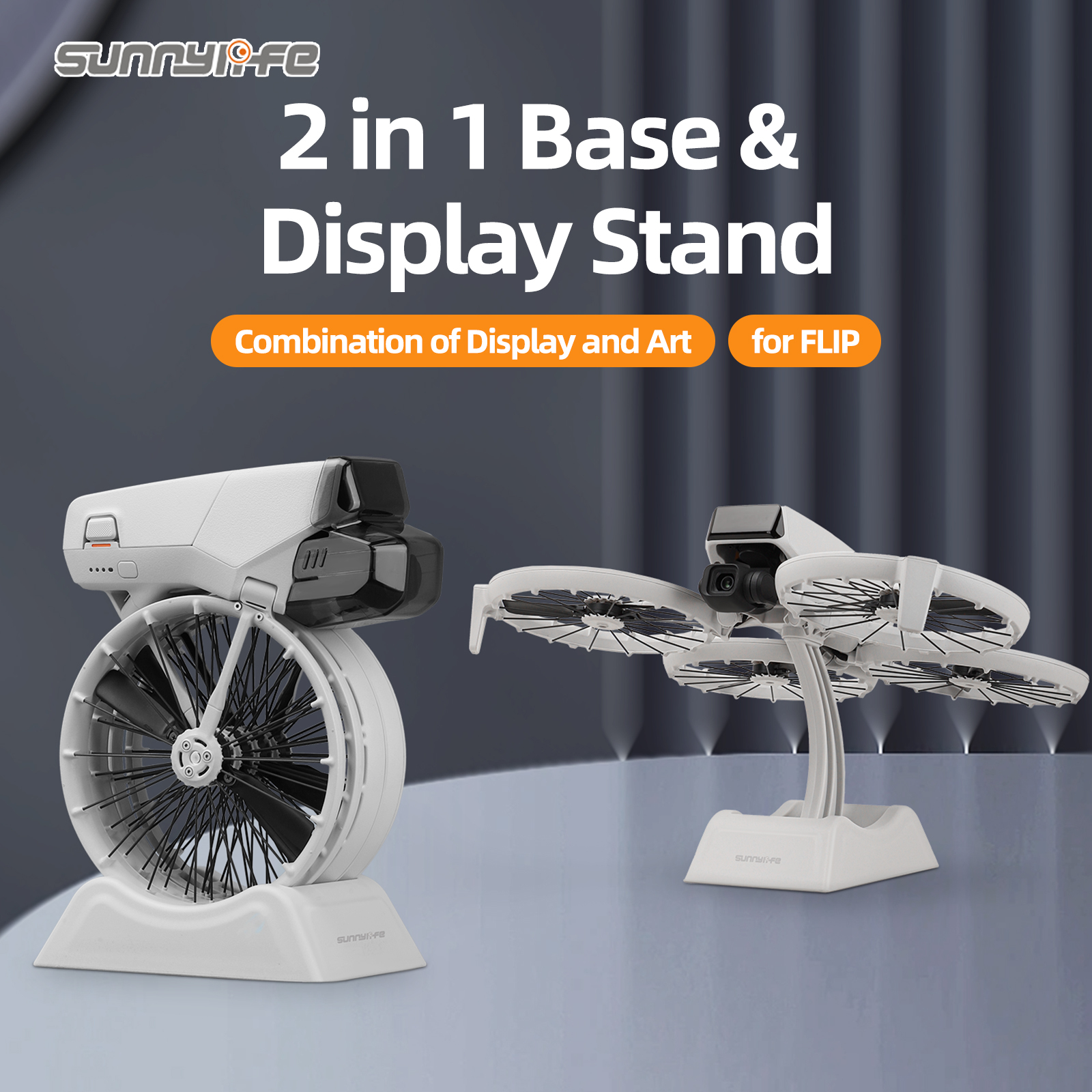 Sunnylife 2 in 1 Desktop Display Stand Drone Base Mount Exhibition Base Bracket Accessories for FLIP