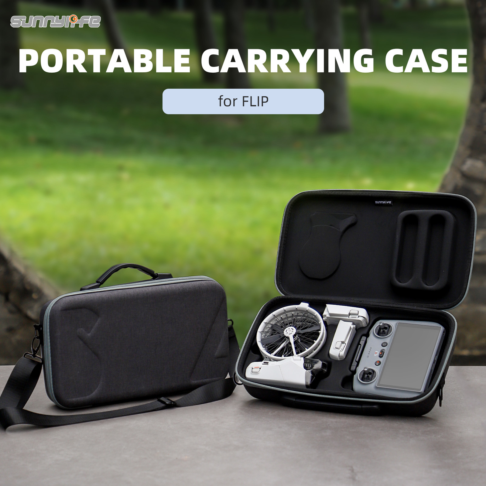 Sunnylife Easy Carrying Case Shoulder Bag Combo Bag Hard Travel Case Protective Accessories for FLIP