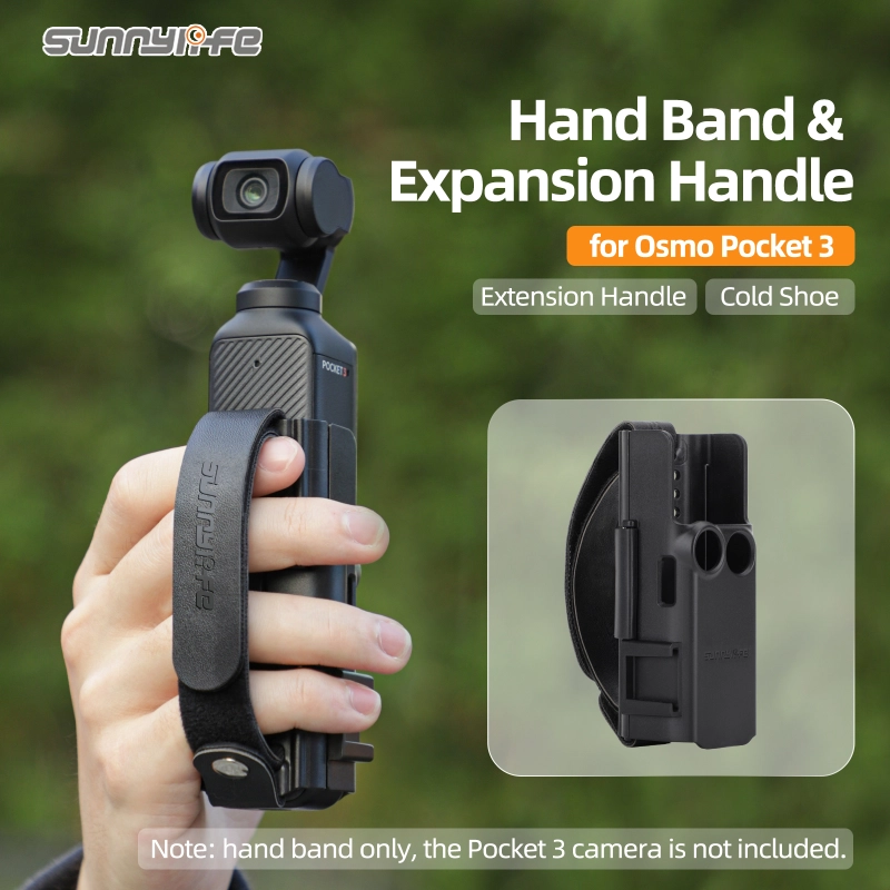 Sunnylife Hand Band Protective Case Lanyard Expansion Frame Cold Shoe Extension Handle Cover for Osmo Pocket 3