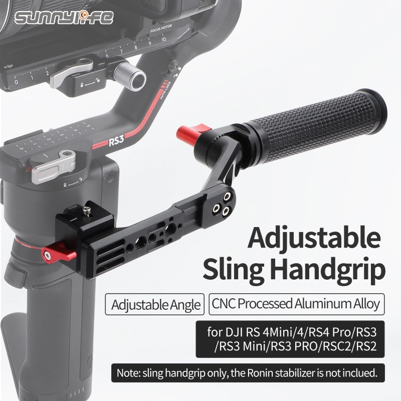 Adjustable Handle Sling Handgrip Foldable with Threaded Holes for RS 4Mini/4/RS 4 Pro/ RS 2/ RSC 2/ RS 3/ RS 3 Pro Gimbal Handheld Stabilizer