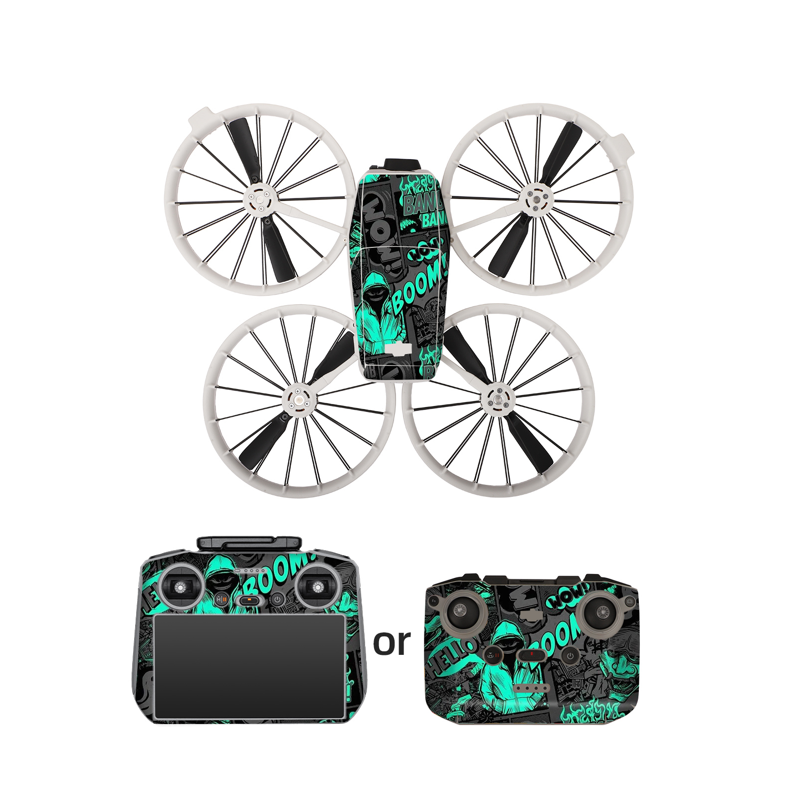 Sunnylife Colorful Stickers Protective Film Scratch-proof Decals Skin Accessories for DJI FLIP