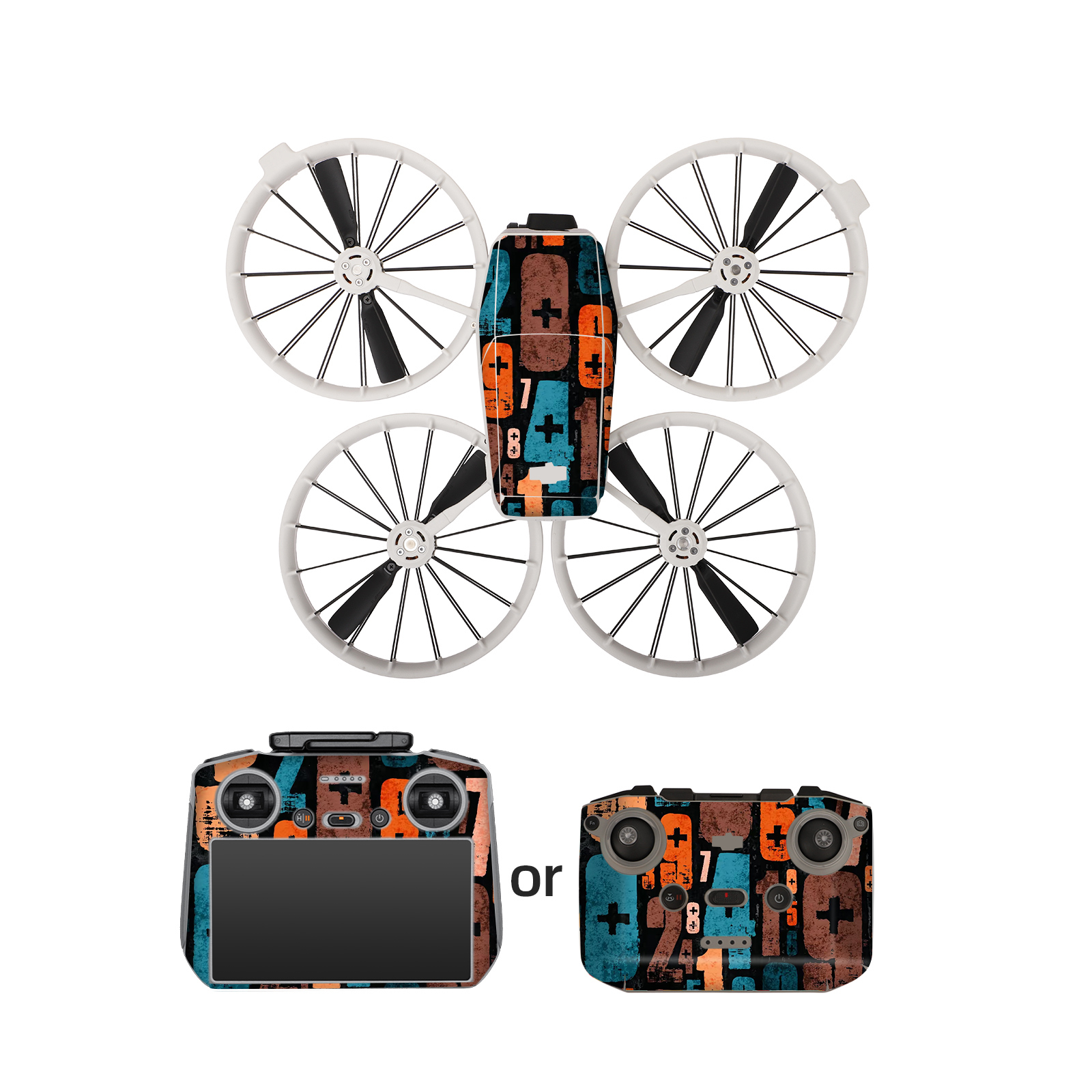 Sunnylife Colorful Stickers Protective Film Scratch-proof Decals Skin Accessories for DJI FLIP