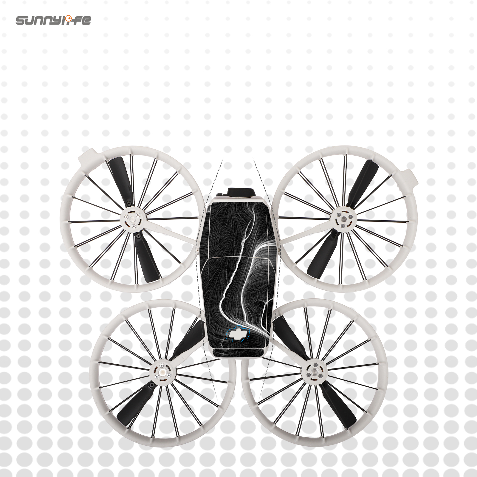 Sunnylife Colorful Stickers Protective Film Scratch-proof Decals Skin Accessories for DJI FLIP
