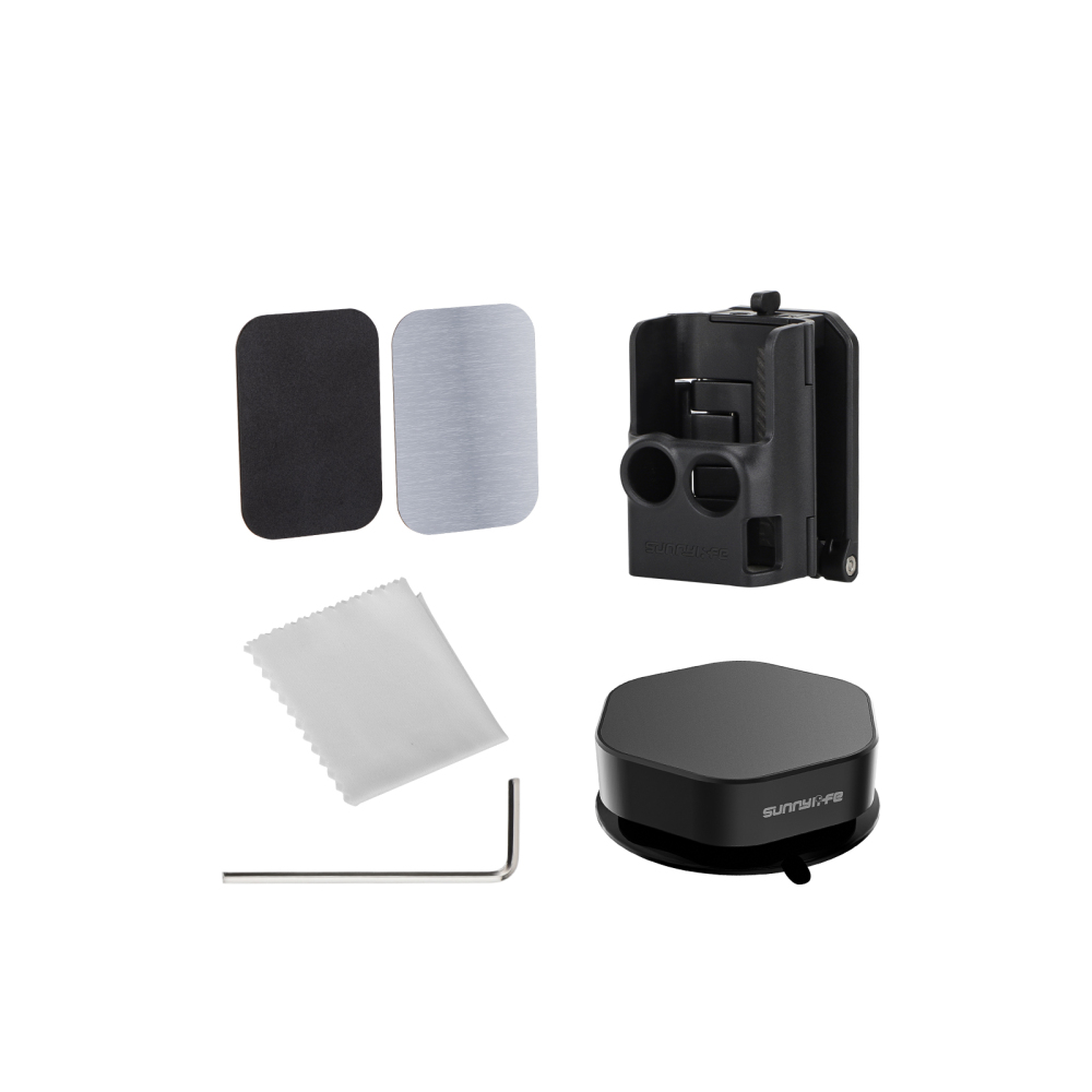 Sunnylife Suction Cup Adapter Base Magnetic Mount Windshield Inside Sucking Cup Multifunctional Combo for OSMO POCKET 3