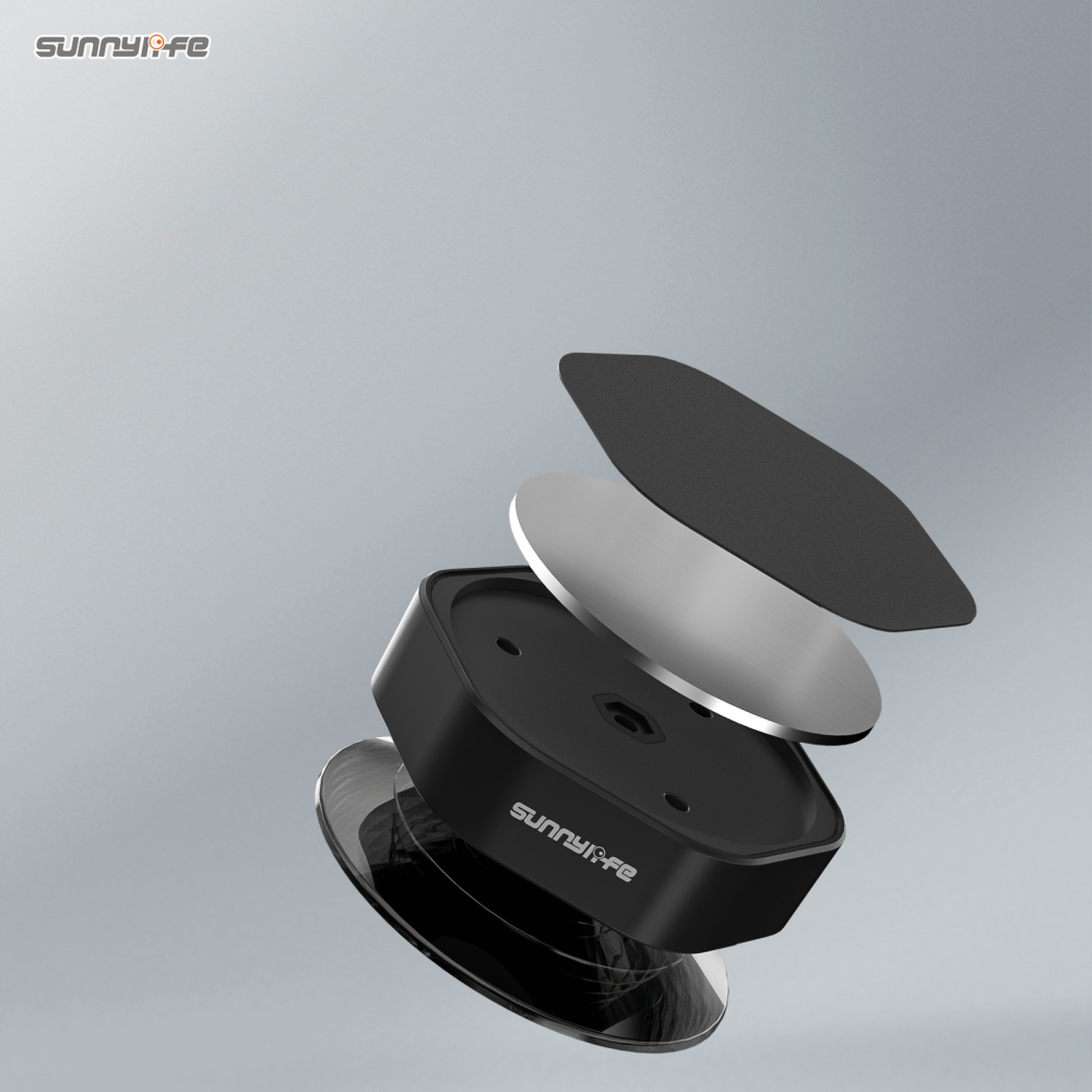 Sunnylife Suction Cup Adapter Base Magnetic Mount Windshield Inside Sucking Cup Multifunctional Combo for OSMO POCKET 3