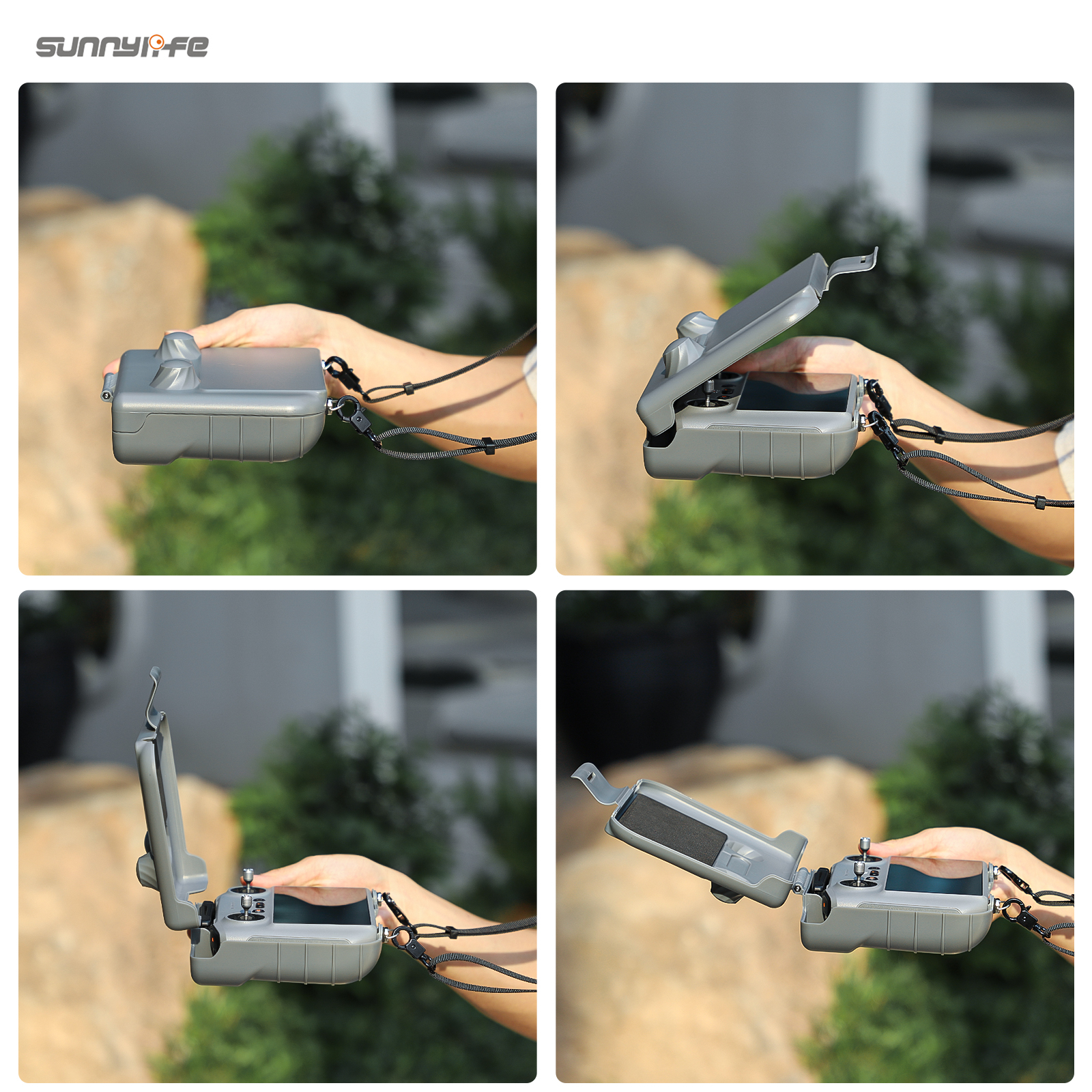 Sunnylife 2 in 1 Controller Protective Case Sun Hood Protector Monitor Sunshade Cover for RC 2/1 for NEO/ Air 3S/ Mini 4 Pro