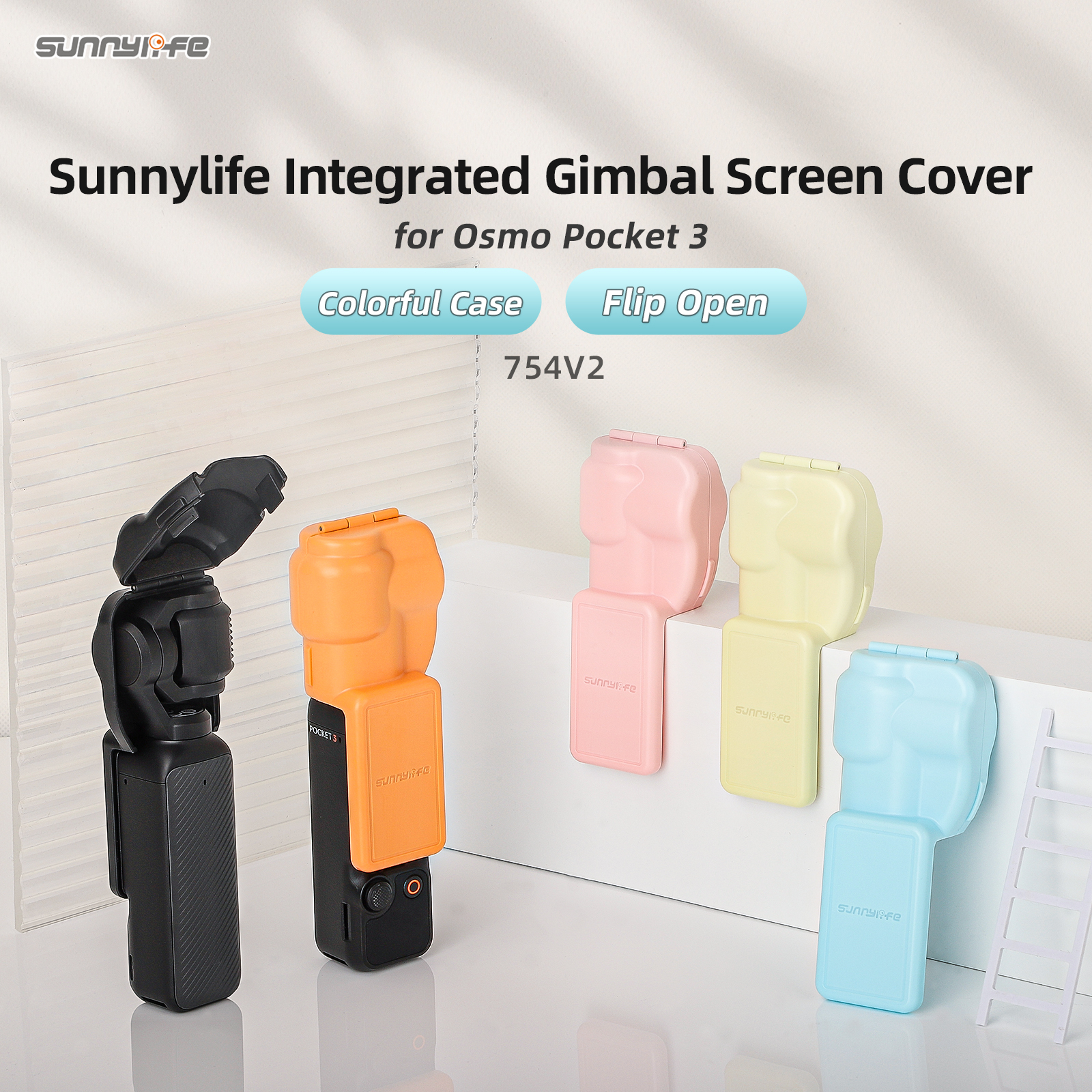 Sunnylife Colorful Gimbal Cover Camera Protector Screen Protective Case Accessories for Osmo Pocket 3