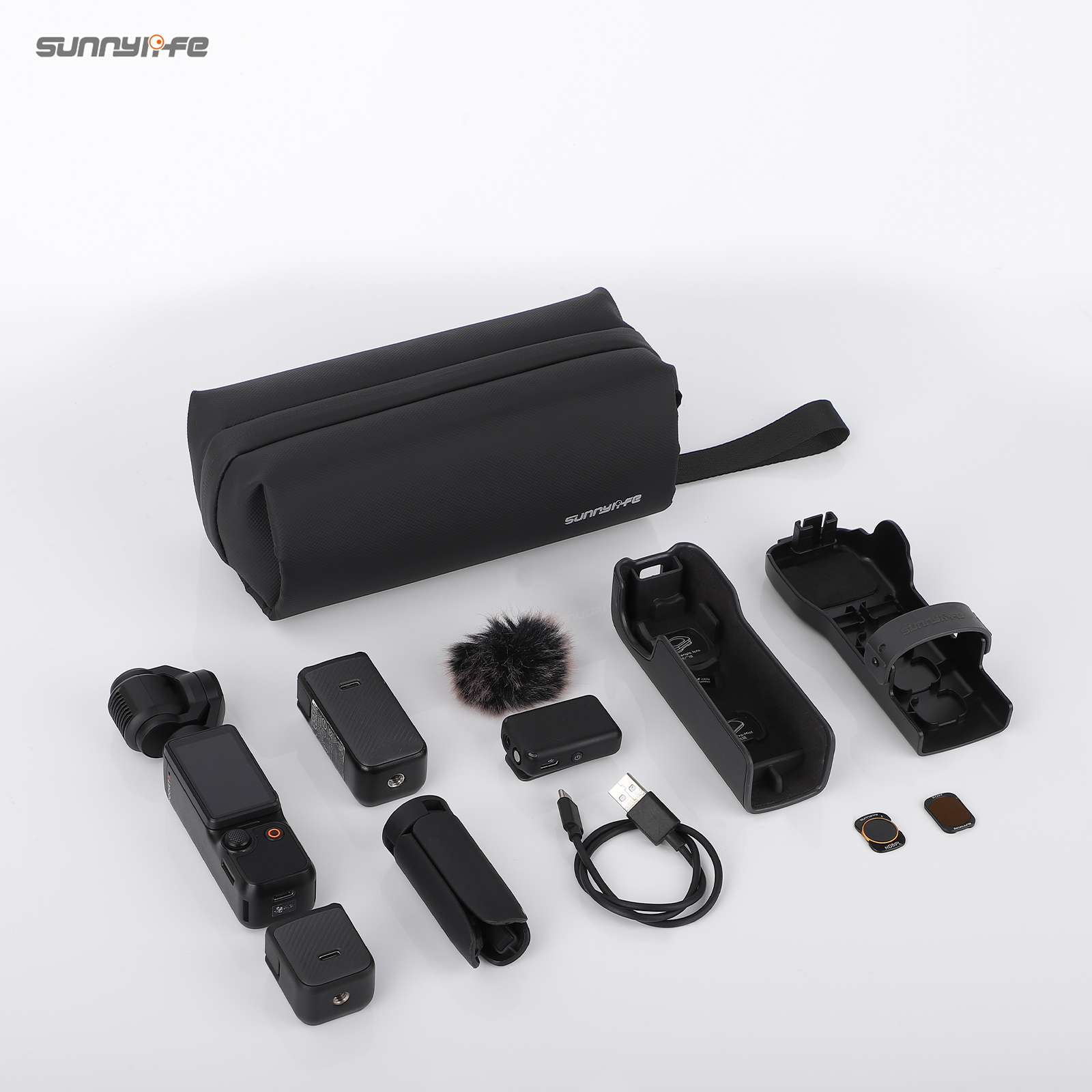 Sunnylife Carrying Case Handbag Storage Shoulder Bag Combo Bags Mini Travel Daily Pouch Accessories for Osmo Pocket 3