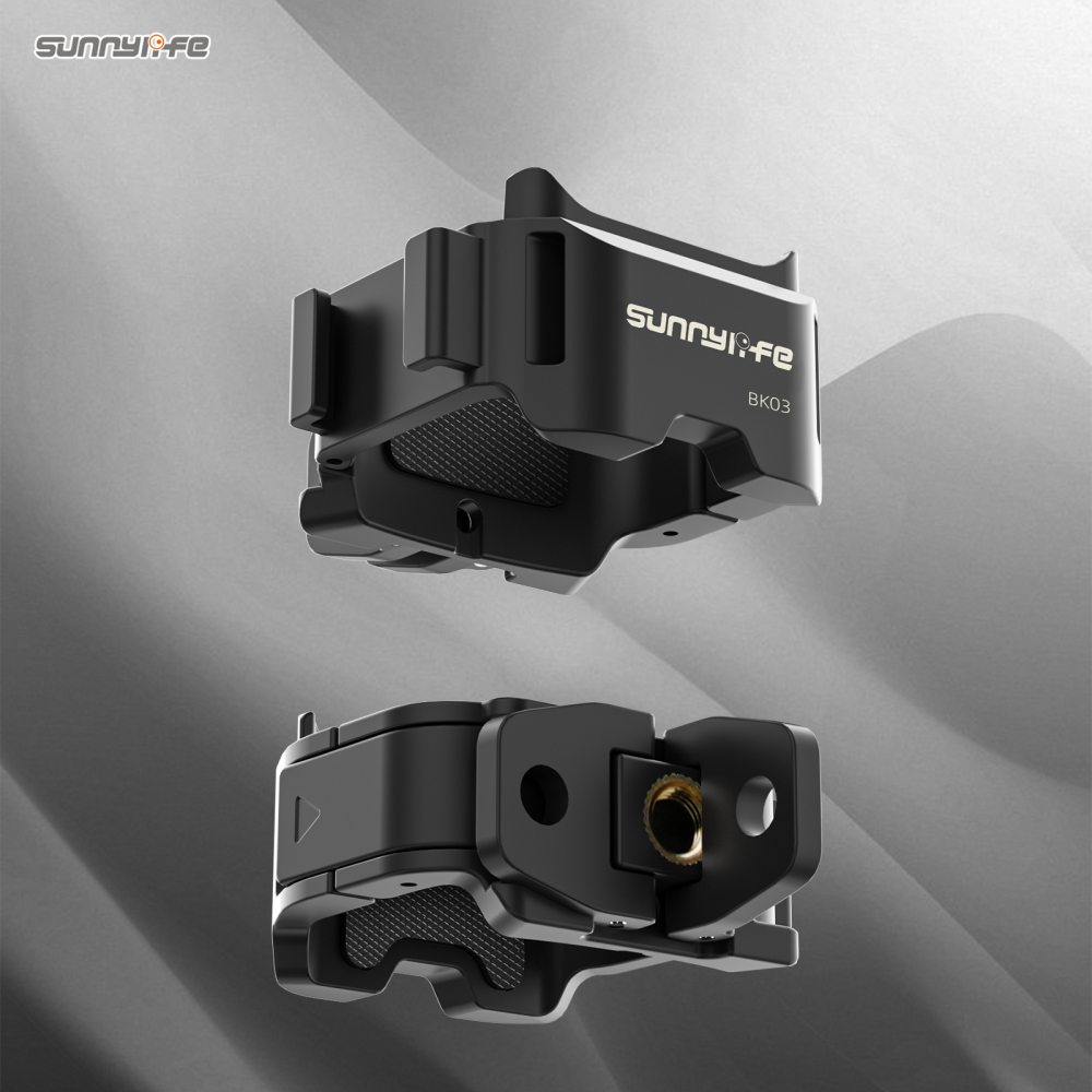 Sunnylife Quick Release Adapter Mount Frame Two-Way Adapter Expansion Selfie Stick Tripod Adapter Cam Accessories for OSMO POCKET 3