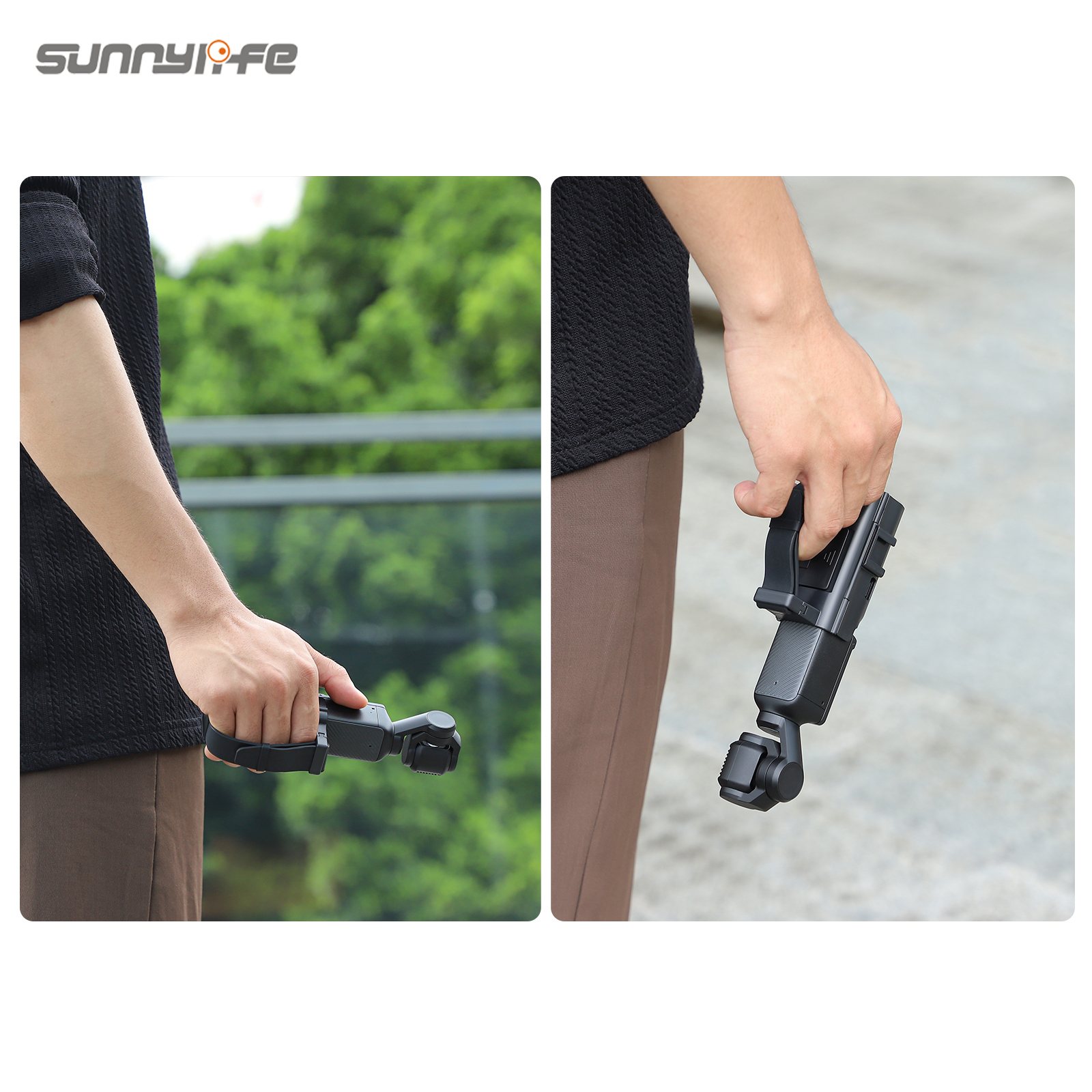 Sunnylife Hand Band Magnetic Expansion Adapter Phone Teleprompter Holder Mount Extension Handle for Osmo Pocket 3