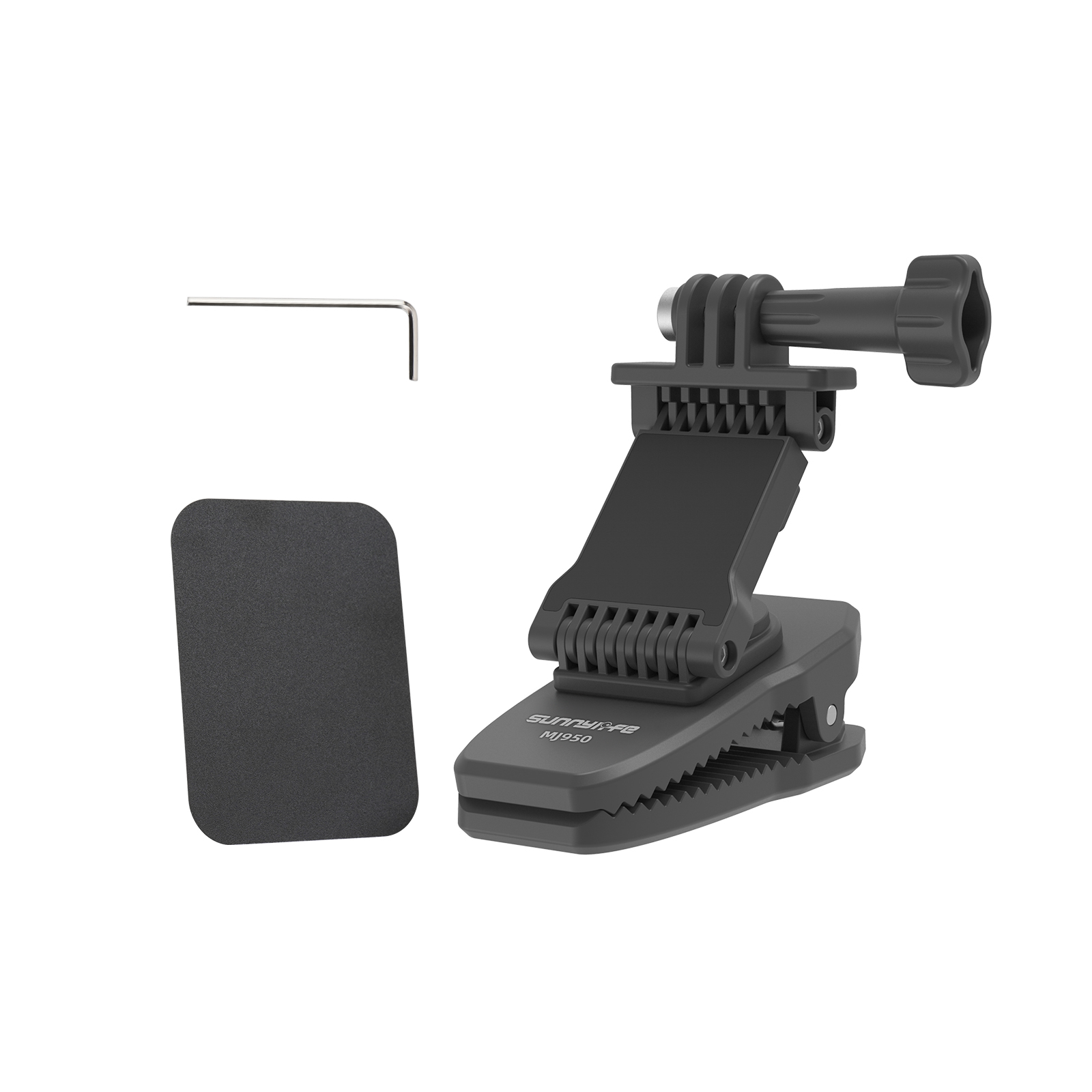 Sunnylife Stretchable Backpack Clip Rotatable Magnetic Mount Action Camera Holder Vlog Mount for OSMO 360/ Action 5 Pro/ 360 X5/ Pocket 3