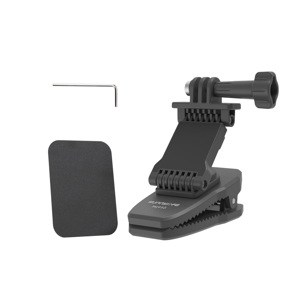 Sunnylife Stretchable Backpack Clip Rotatable Magnetic Mount Action Camera Holder Vlog Mount for OSMO 360/ Action 5 Pro/ 360 X5/ Pocket 3