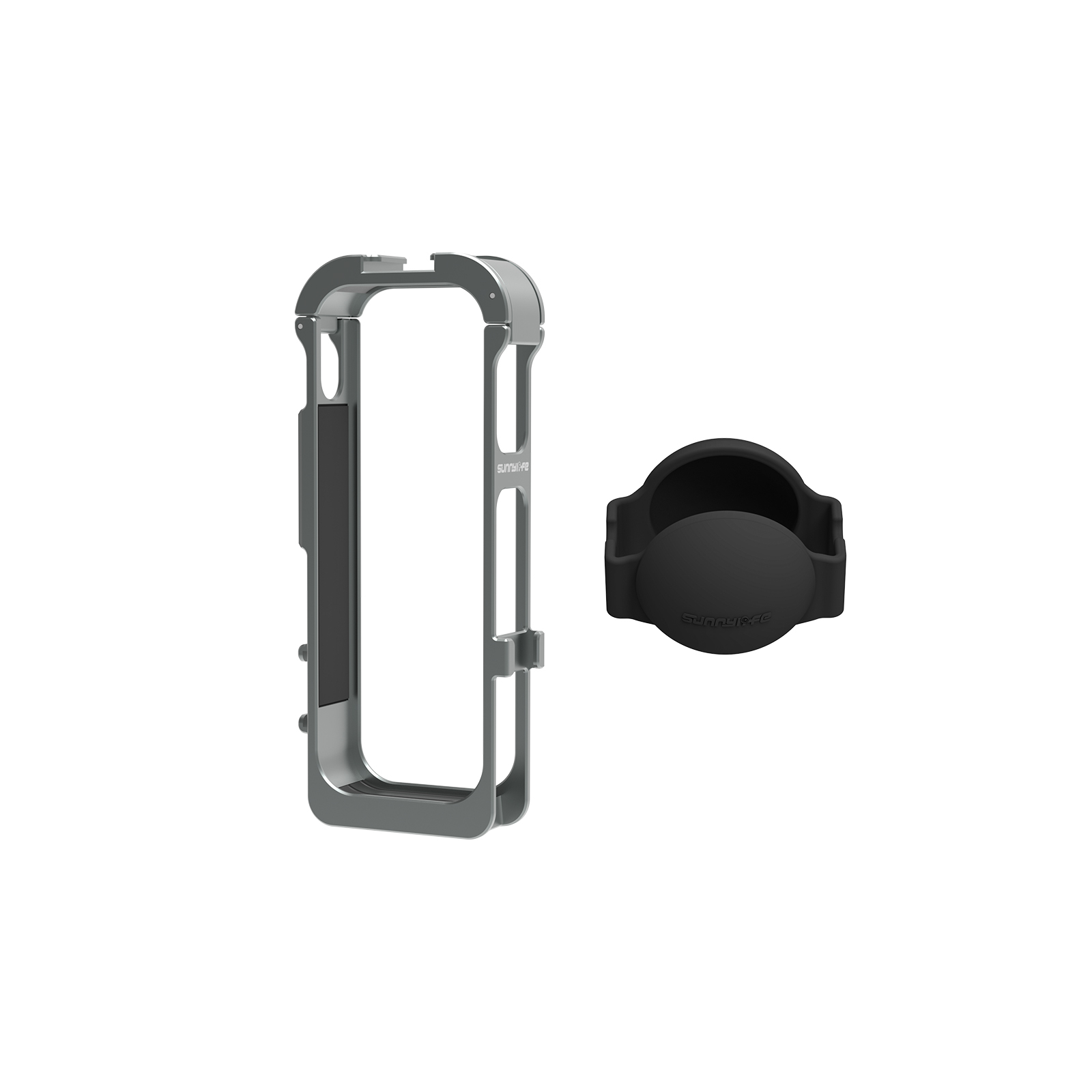 Sunnylife Magnetic Protective Case Adapter Frame Silicone Lens Cover Cold Shoe Brackets Housing Shell Cover for Insta360 X5