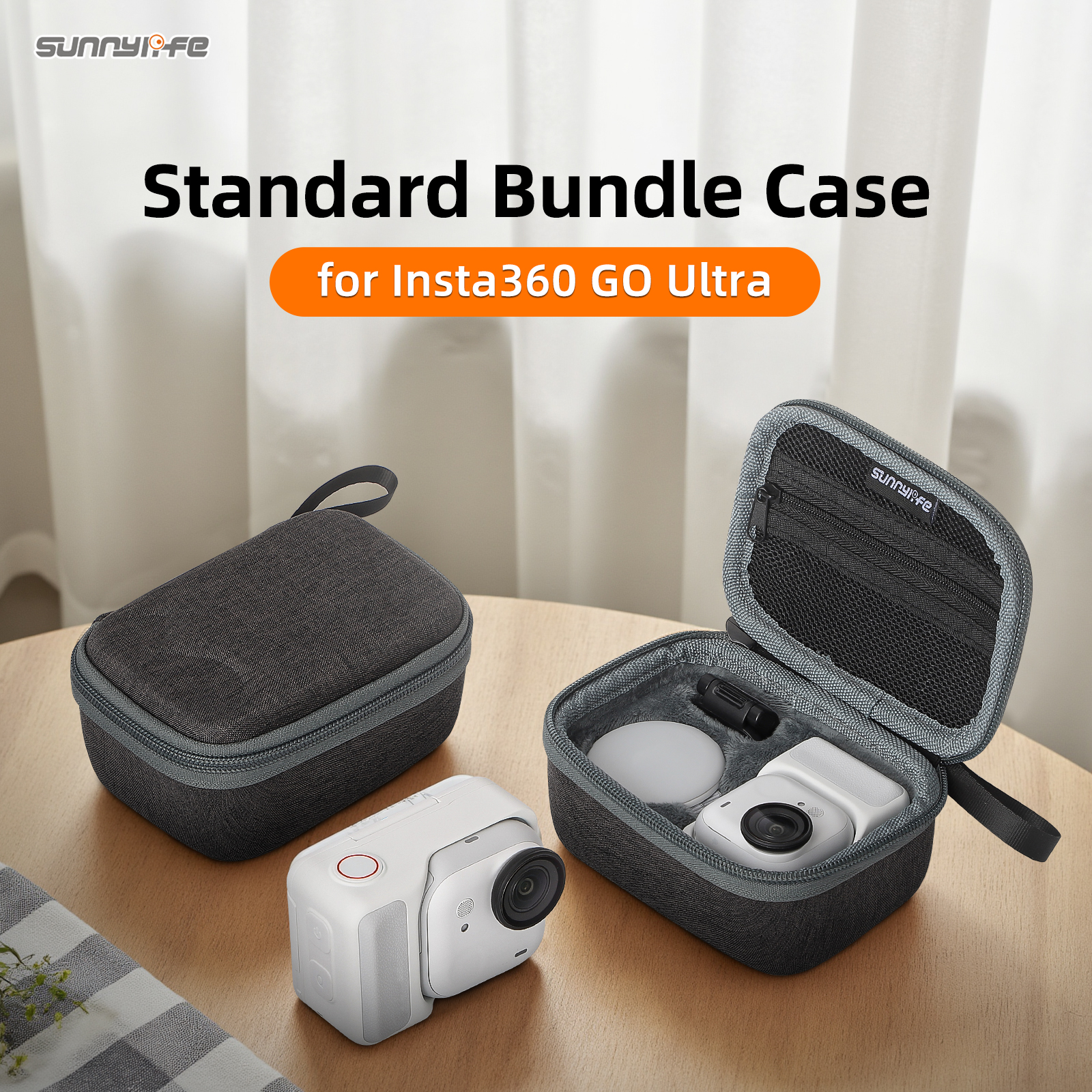 Étui De Protection Pour Insta360 GO Ultra - Coque Rigide EVA, Doublure Douce, Dimensions 100x76x46 Mm - Mini Sac De Transport