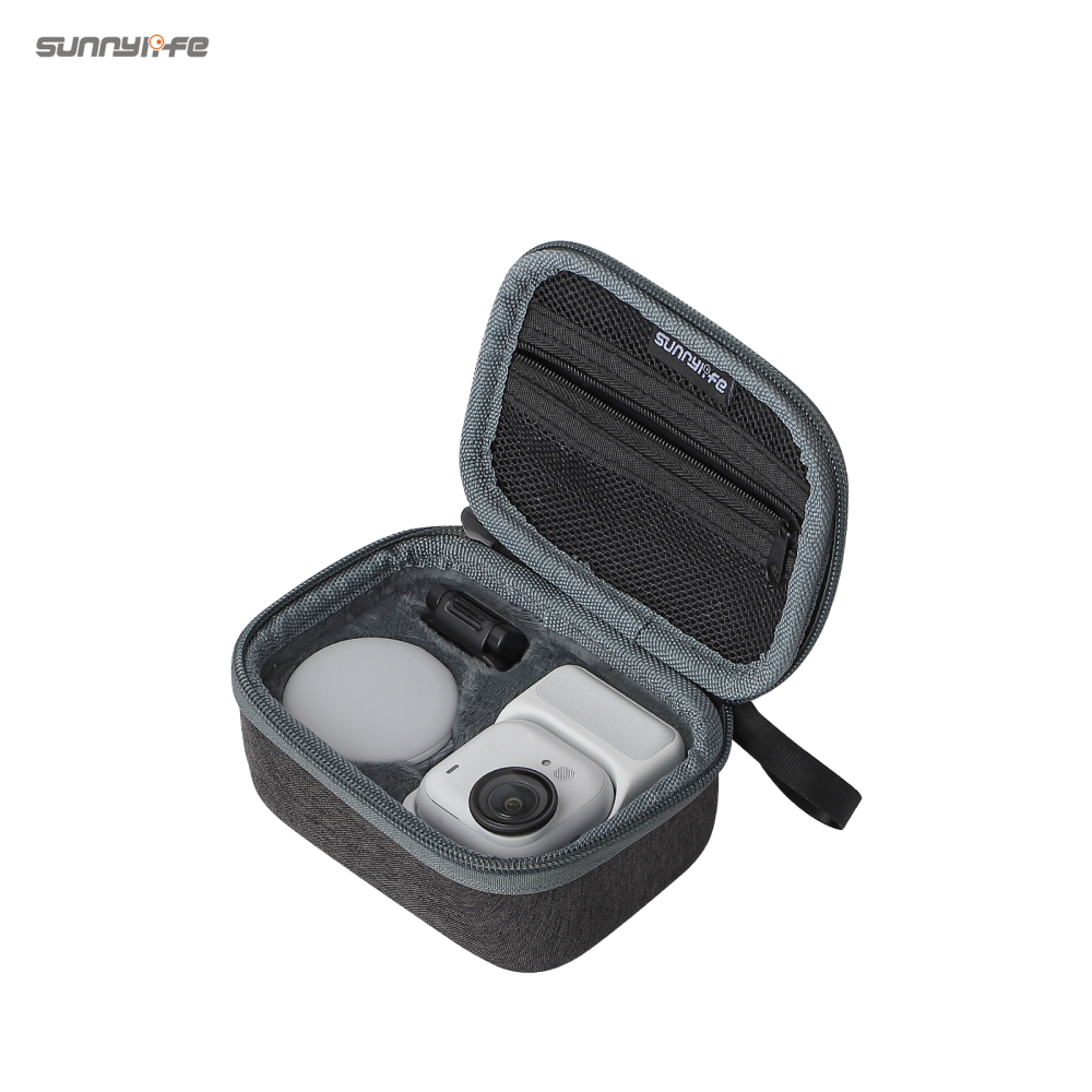 Sunnylife Portable Carrying Case Mini Hard Travel Case Standard Bundle Protective Bag Accessories for Insta360 GO Ultra