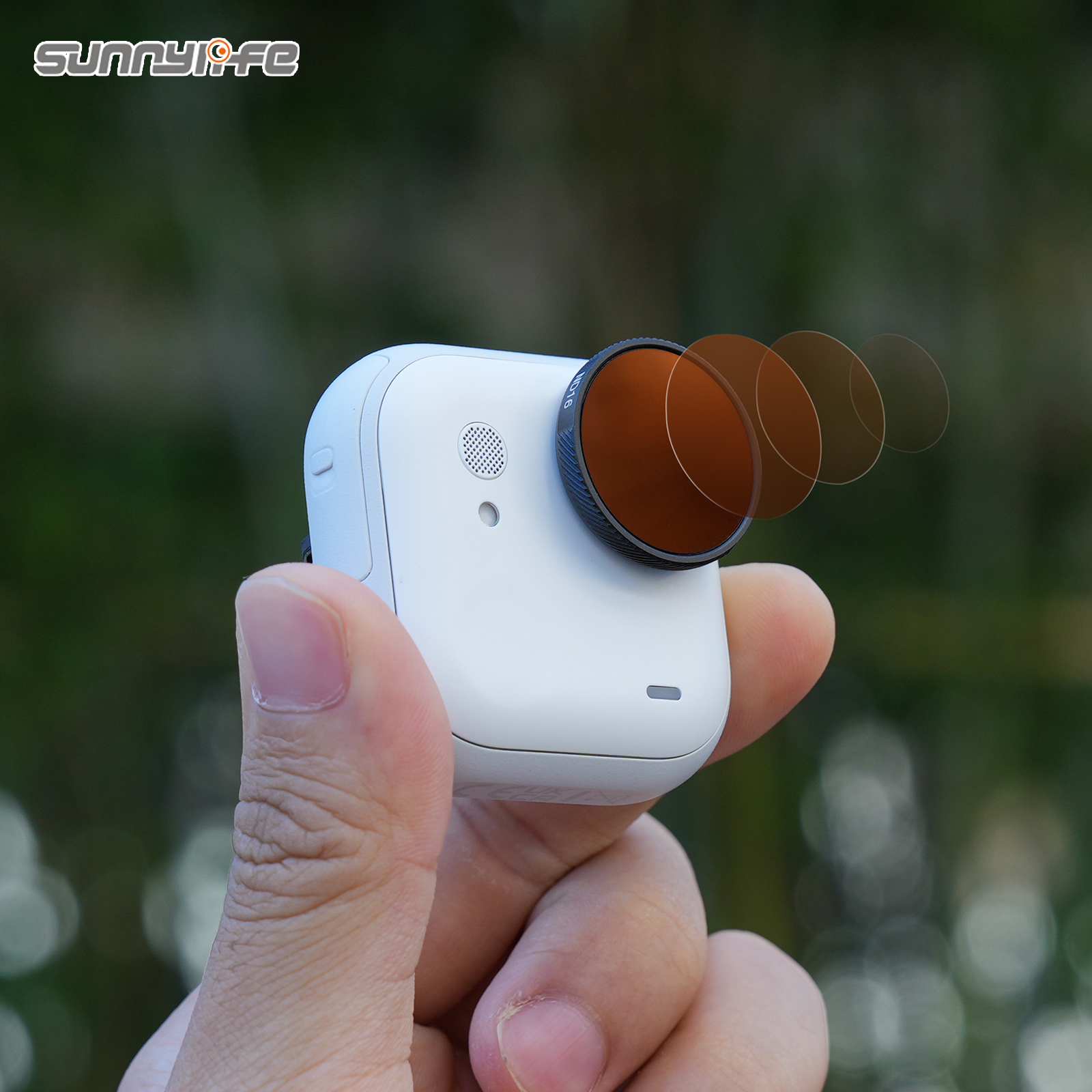 Sunnylife Lens Filters Aluminum Alloy Adjustable CPL Filters BLACK MIST 1/4 ND64/PL  MCUV Accessories for Insta360 GO Ultra