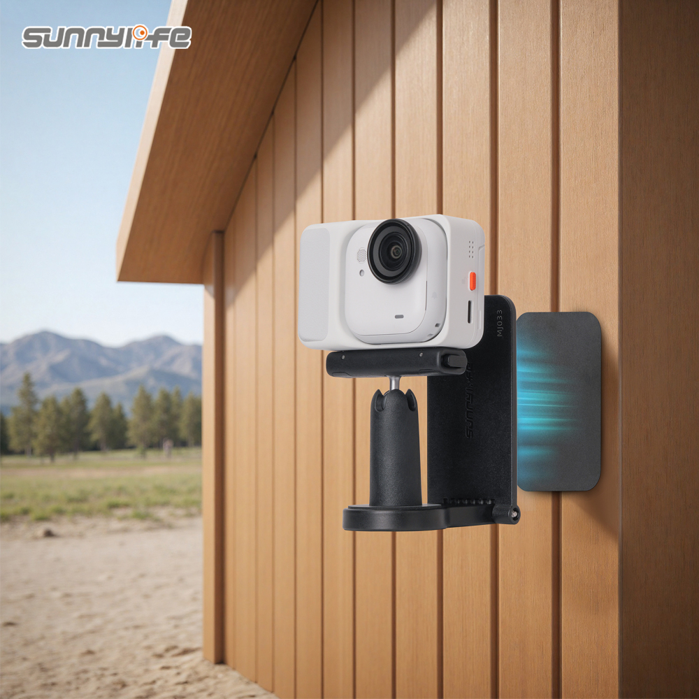 Sunnylife Magnetic Mount Tabletop Base Bracket Quick Handle Angles Adjustable for OSMO 360/ Insta360 GO Ultra/ Pocket 3