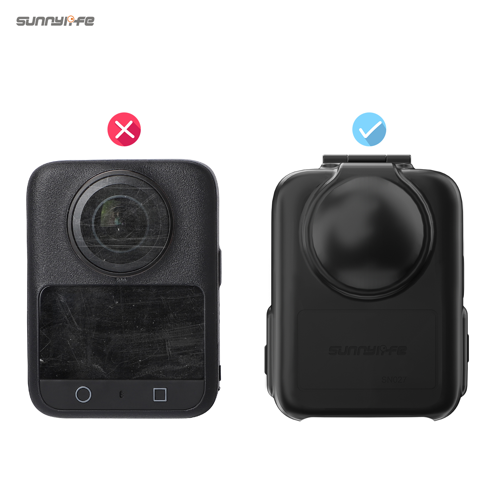 Sunnylife Mini Protective Case Half-open Expansion Shock-proof Portable Storage Box Dust-proof Accessories for Osmo 360