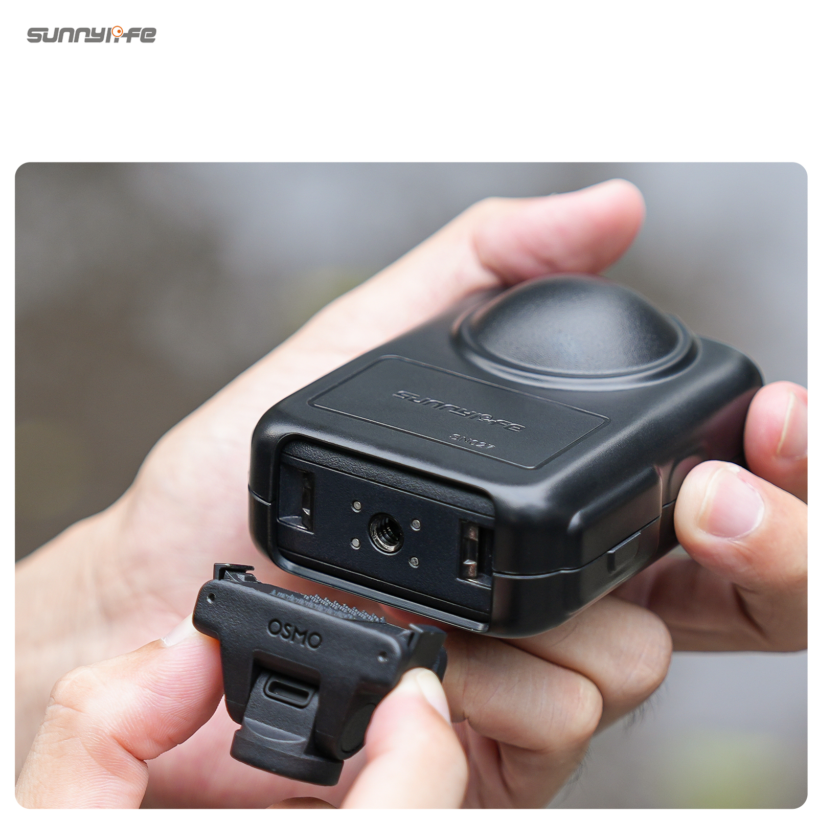 Sunnylife Mini Protective Case Half-open Expansion Shock-proof Portable Storage Box Dust-proof Accessories for Osmo 360