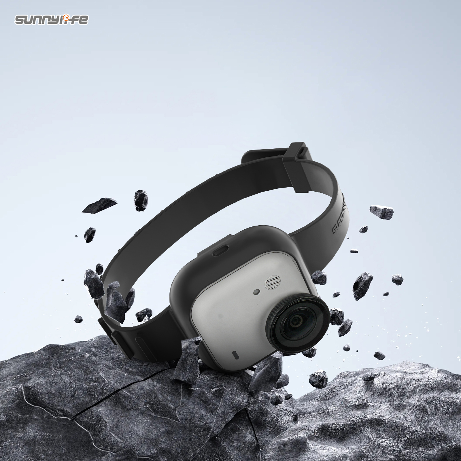 Sunnylife Camera Expansion Band Strap Silicone Protective Cover Wristband Backpack Bicycle Stripe Cat Collar for Insta360 GO Ultra