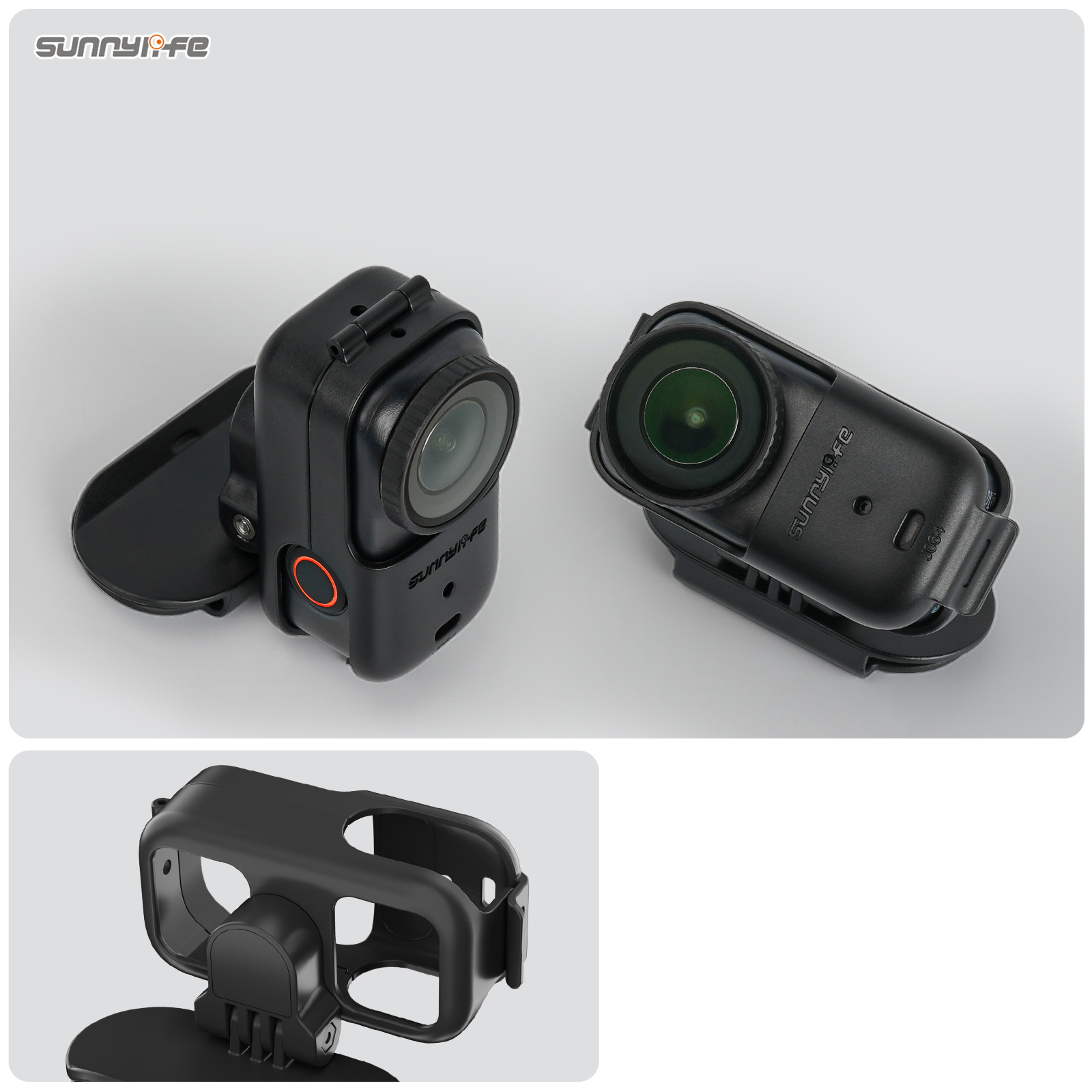 Sunnylife Baseball Hat Clip Mount Baseball Cap Clamp Quick Release Mount Camera POV Vlog Holder Accessories for Osmo Nano