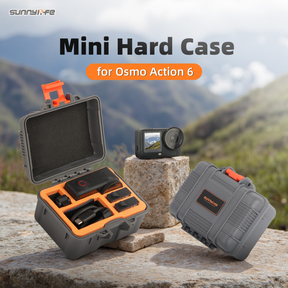Sunnylife Mini Travel Case Carrying Case Waterproof Shock-proof Hard Case Outdoor Accessories for OSMO ACTION 6