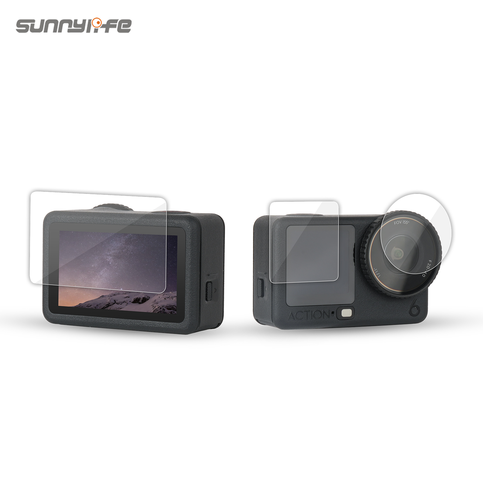 Sunnylife Lens Screen Protector Tempered Glass Film Protective Film Accessories for Osmo Action 6