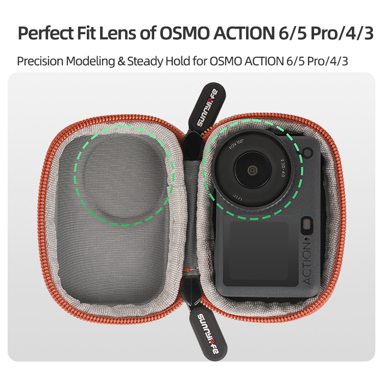 Sunnylife Portable Carrying Case Mini Standard Combo Bag Adventure Combo Bags Handbag Accessories for OSMO ACTION 6