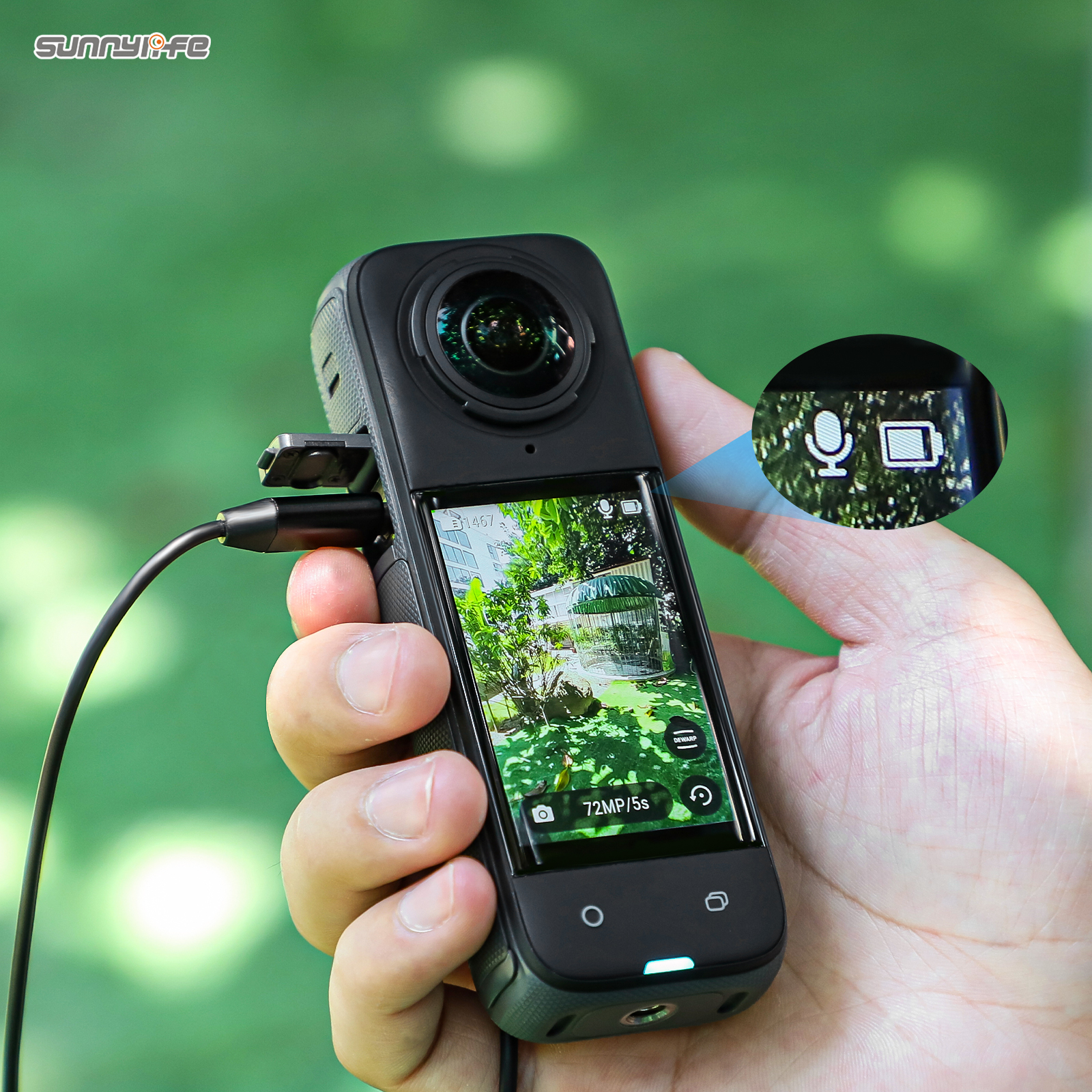 Lavalier Microphone Clip-on Lav Mini Mic Video Recording Interviews Living Performance for OSMO 360/ 360 X5/ Pocket 3