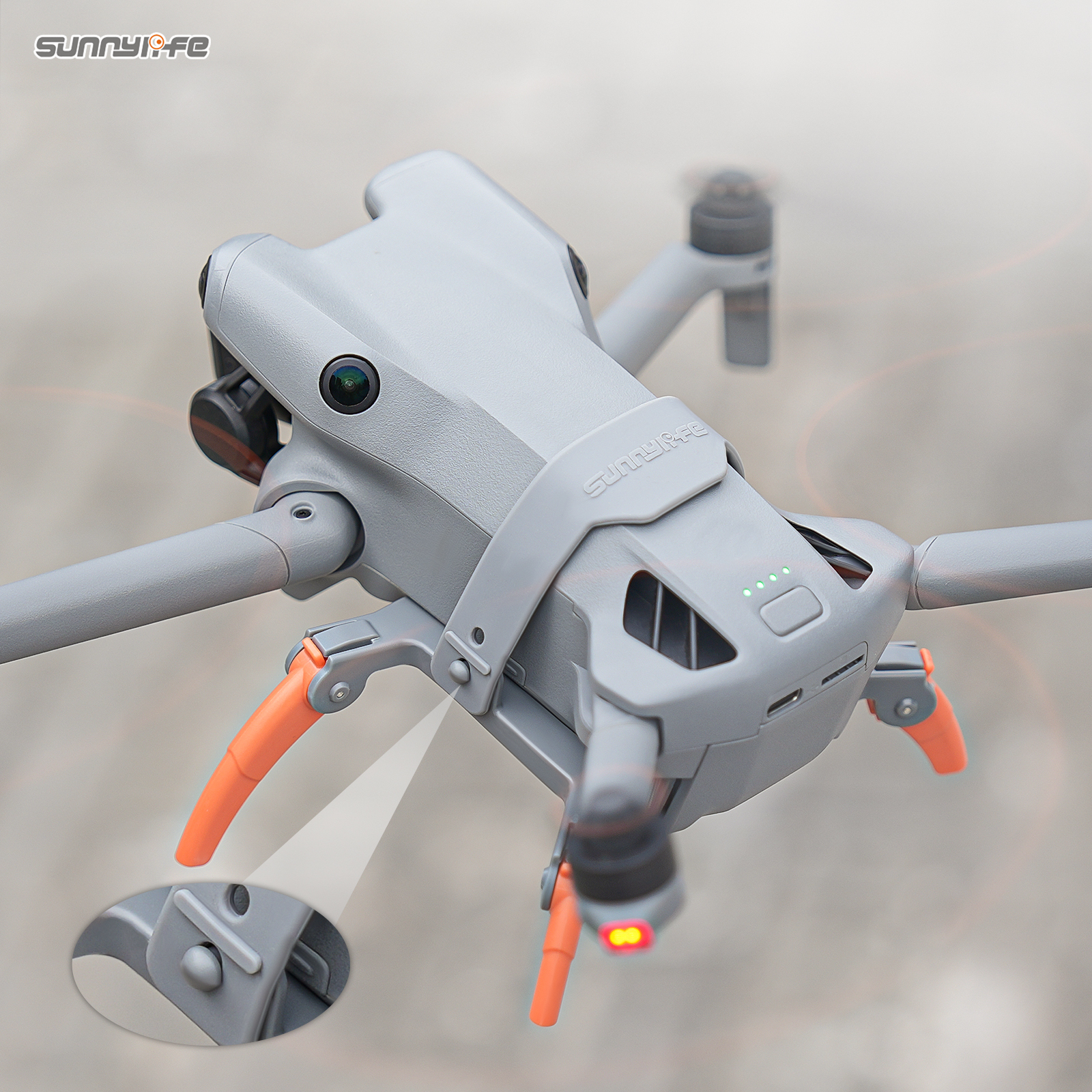 Sunnylife Landing Gear Heightened Spider Gears Extensions Support Leg Protector Accessories for Mini 5 Pro