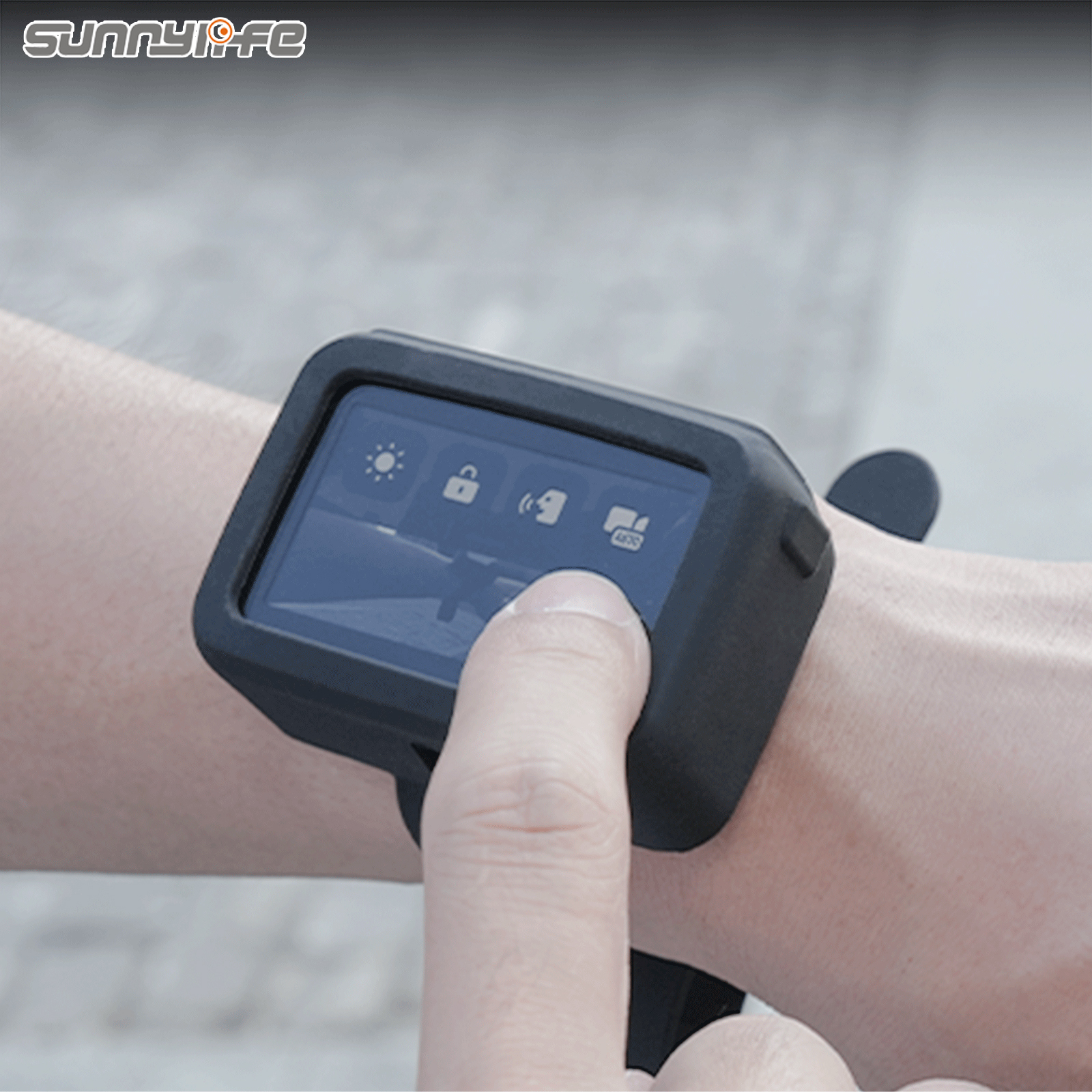 Sunnylife Vision Dock Strap Wristband Expansion Band Silicone Protective Cover Bicycle Strap Cat Collar for Osmo Nano