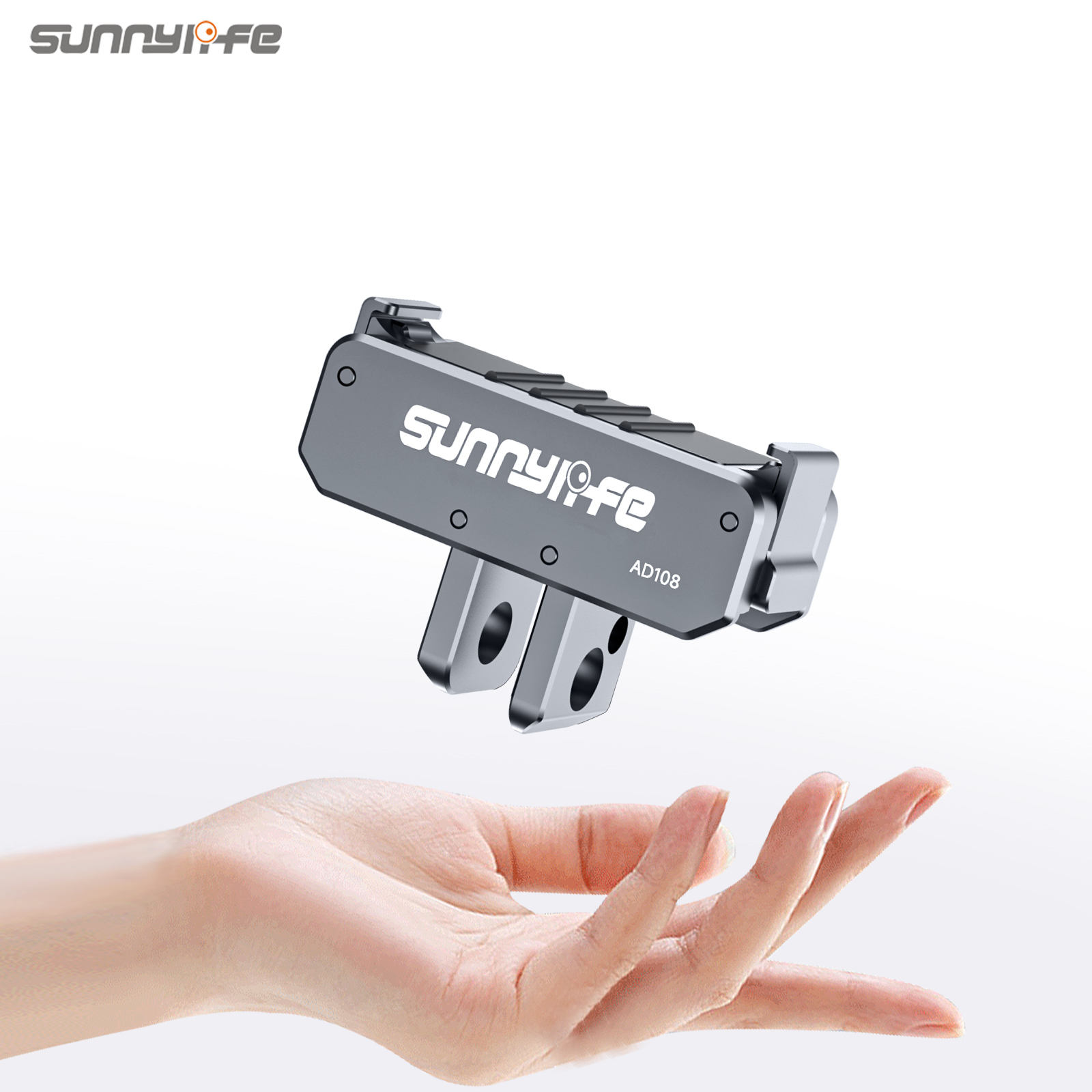 Sunnylife  Dual-Direction Magnetic Quick Release  Metal Adapter Mount Action Camera Cam Stand 1/4" Adapter for OSMO Nano/Action 6