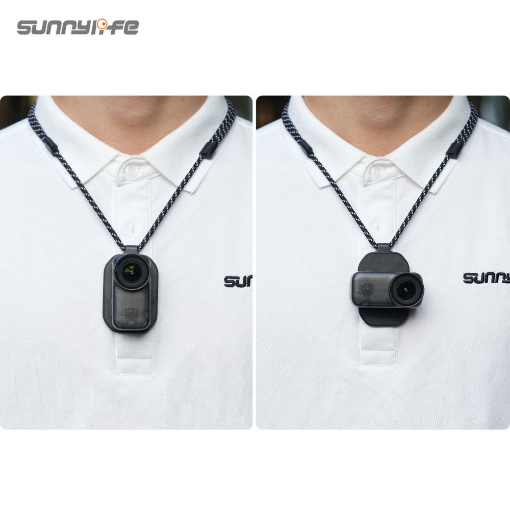 Sunnylife Magnetic Neck Mount Chest Body Camera Neck Lanyard POV Vlog Holder Accessories for OSMO Nano/Insta360 GO 3/GO 3S/MIC