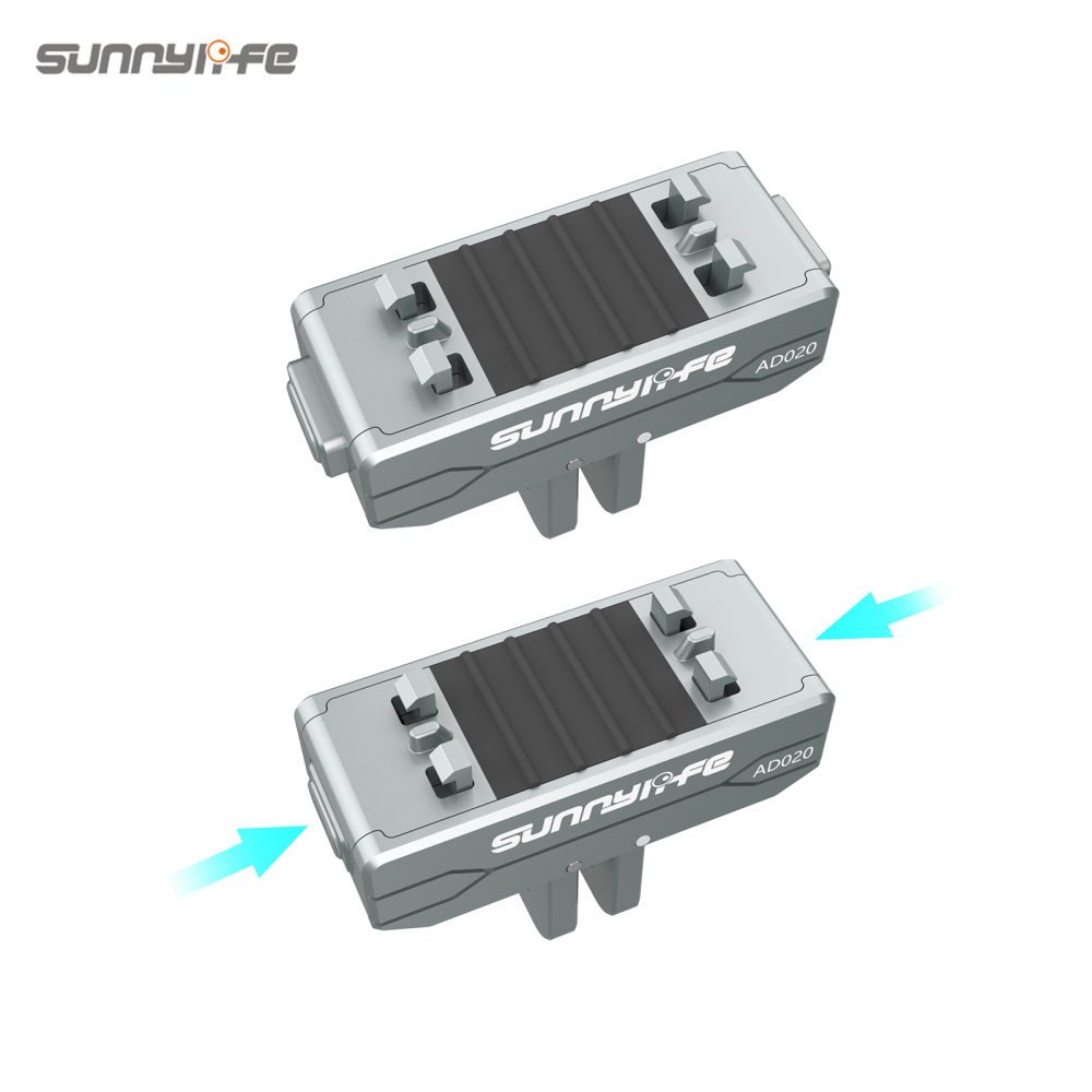 Sunnylife Metal Magnetic Quick Release Adapter Mount Action Camera Foldable Cam Stand 1/4" Adapter for Insta360 X4 Air/X5/Ace/Ace Pro 2/1