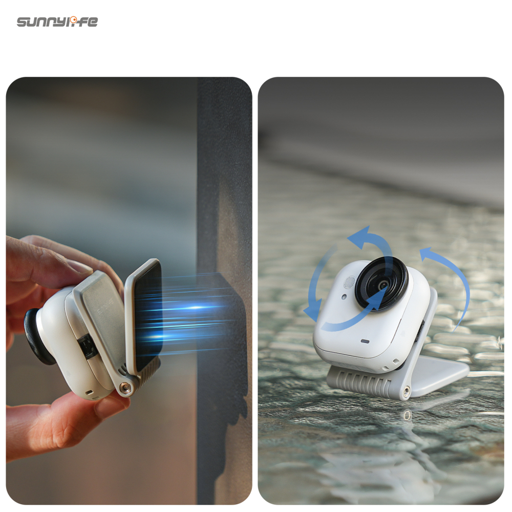 Sunnylife Universal Magnetic Mount Tabletop Base Bracket Angles Adjustable 180° Rotation Accessories for Mini Cameras