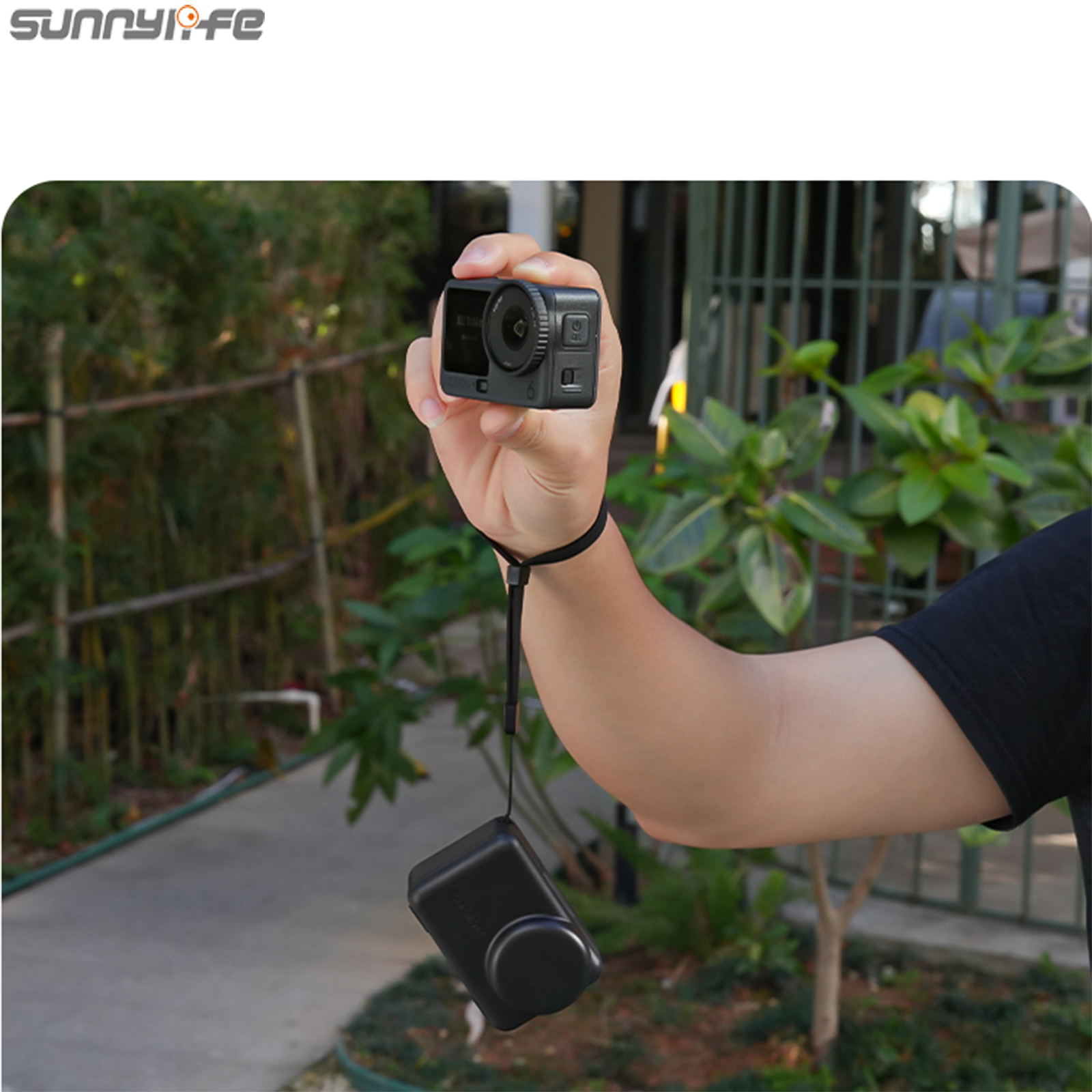 Sunnylife Portable Protective Case with Lanyard Shock-proof Storage Box Mini Storage Case Dust-proof Accessories for ACTION 6/5 Pro/4/3