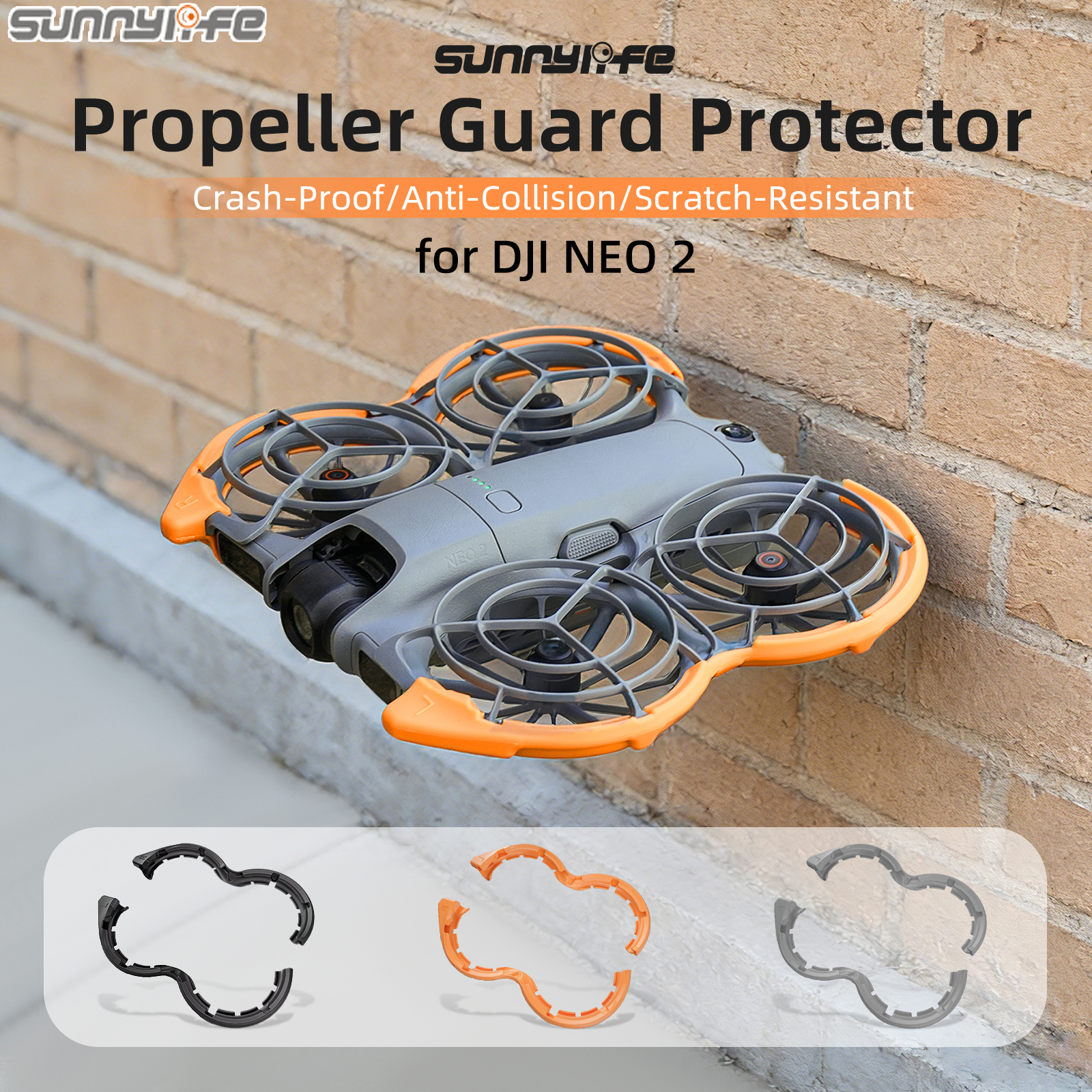 Sunnylife Colorful Propeller Guard Protector Prop Bumper Ring Anti-Collision Protective Cover Accessories for DJI NEO 2