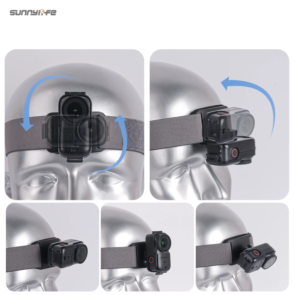 Support Magnétique Pliable Pour Insta360 X5/X4 Et Osmo Pocket 3 – Angle Réglable, Base 1/4, Aimant Puissant