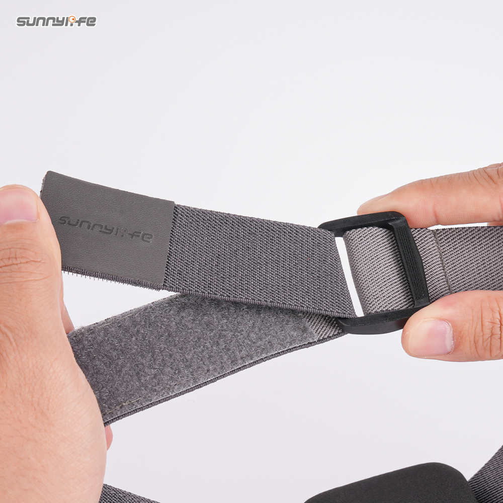 Sunnylife  360°Rotation Vertical-Horizontal Head Strap with Adapter Adjustable Head Lanyard Braided Safe Rope for Osmo Nano