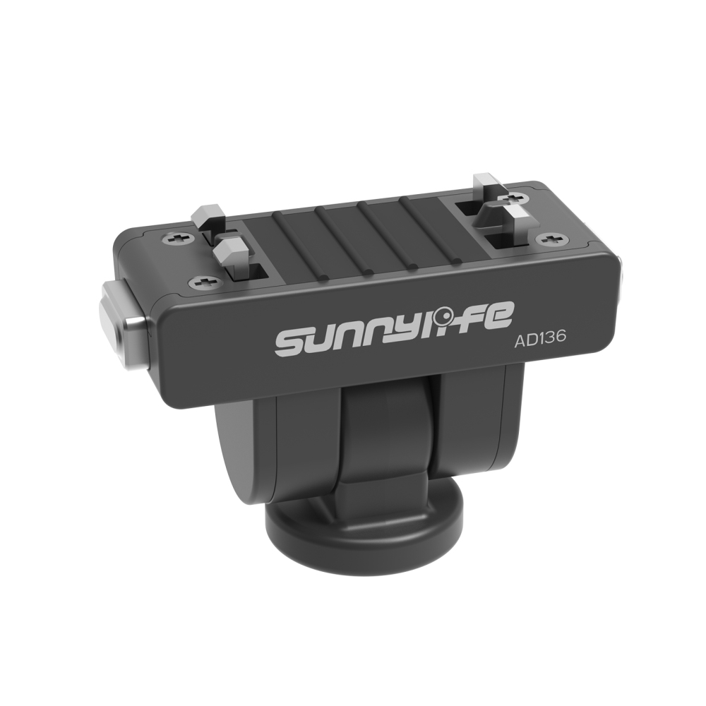 Sunnylife Magnetic Quick Release Adapter Mount 1/4” 180° Tilt Adjustable Selfie Stick Adapter Stand for Insta360 X4 Air/X5//Ace Pro 2/1/Ace
